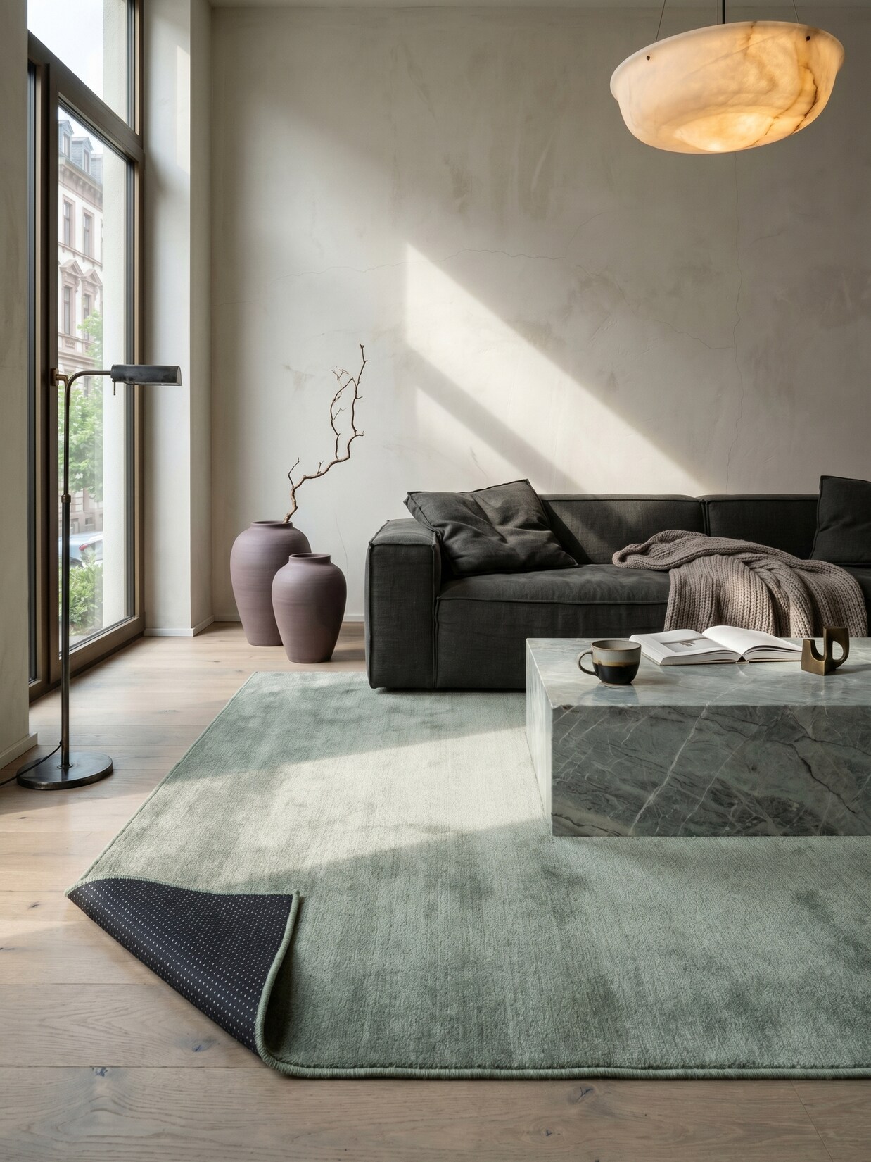 Teppich Antirutsch Grün 160x220 cm - RUTOR Kadima Design
