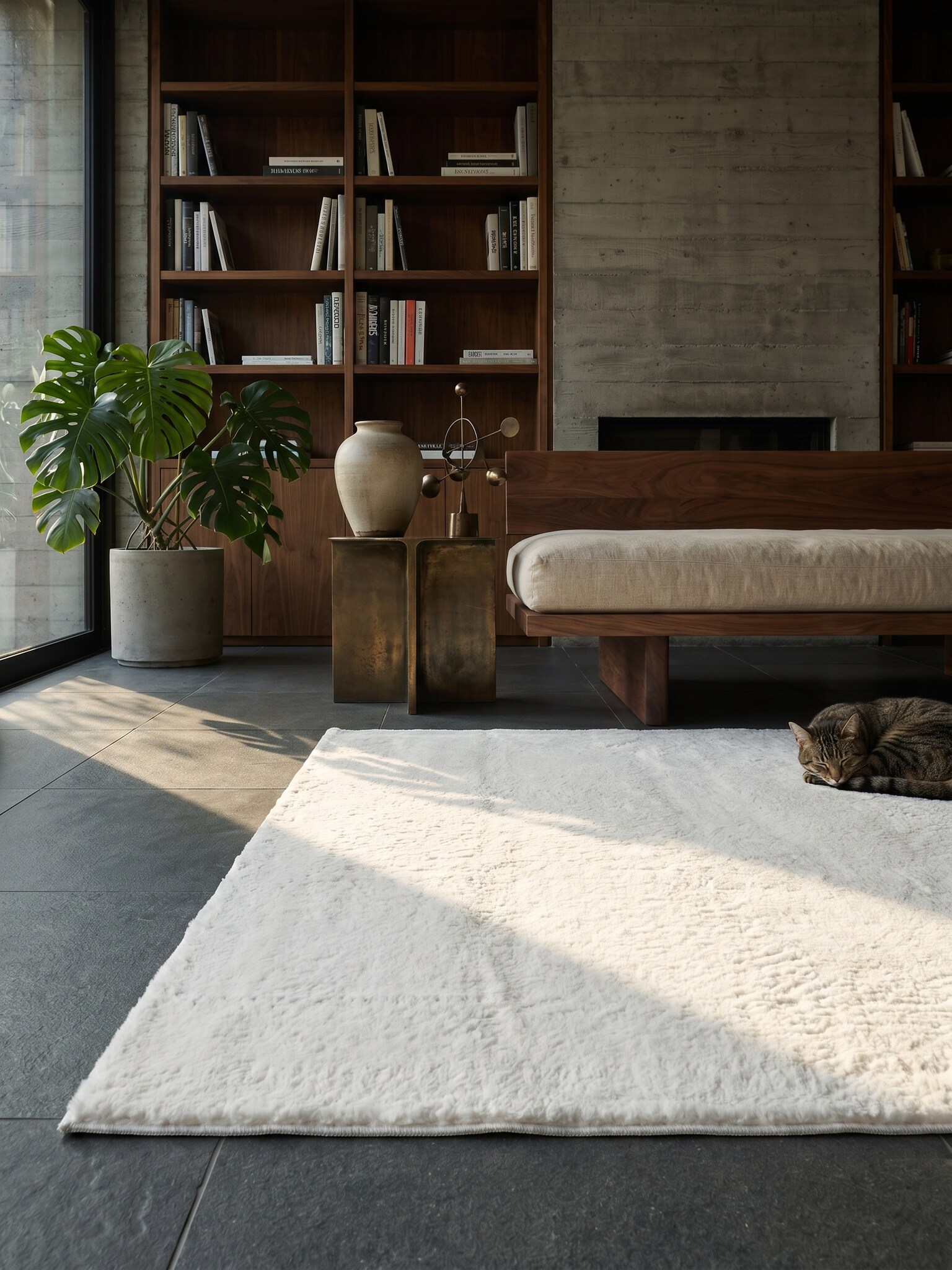 Teppich Antirutsch Creme 300x400 cm - RUTOR | Kadima Design - Bild 1