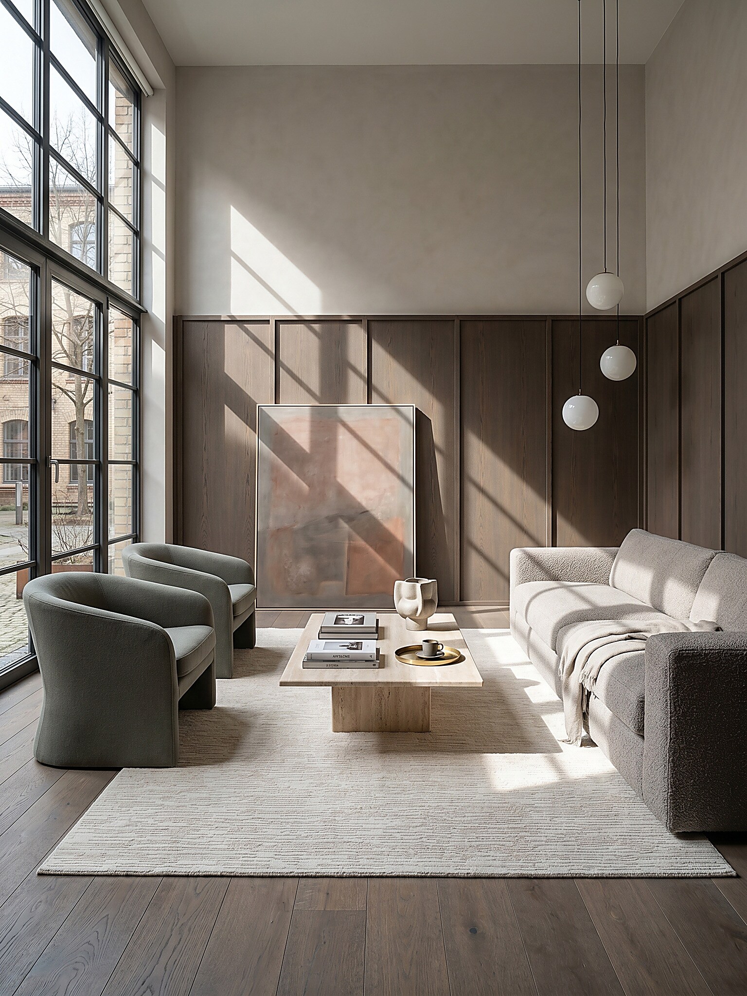 Teppich Pflegeleicht Creme 120x170 cm - KASOS | Kadima Design - Bild 1