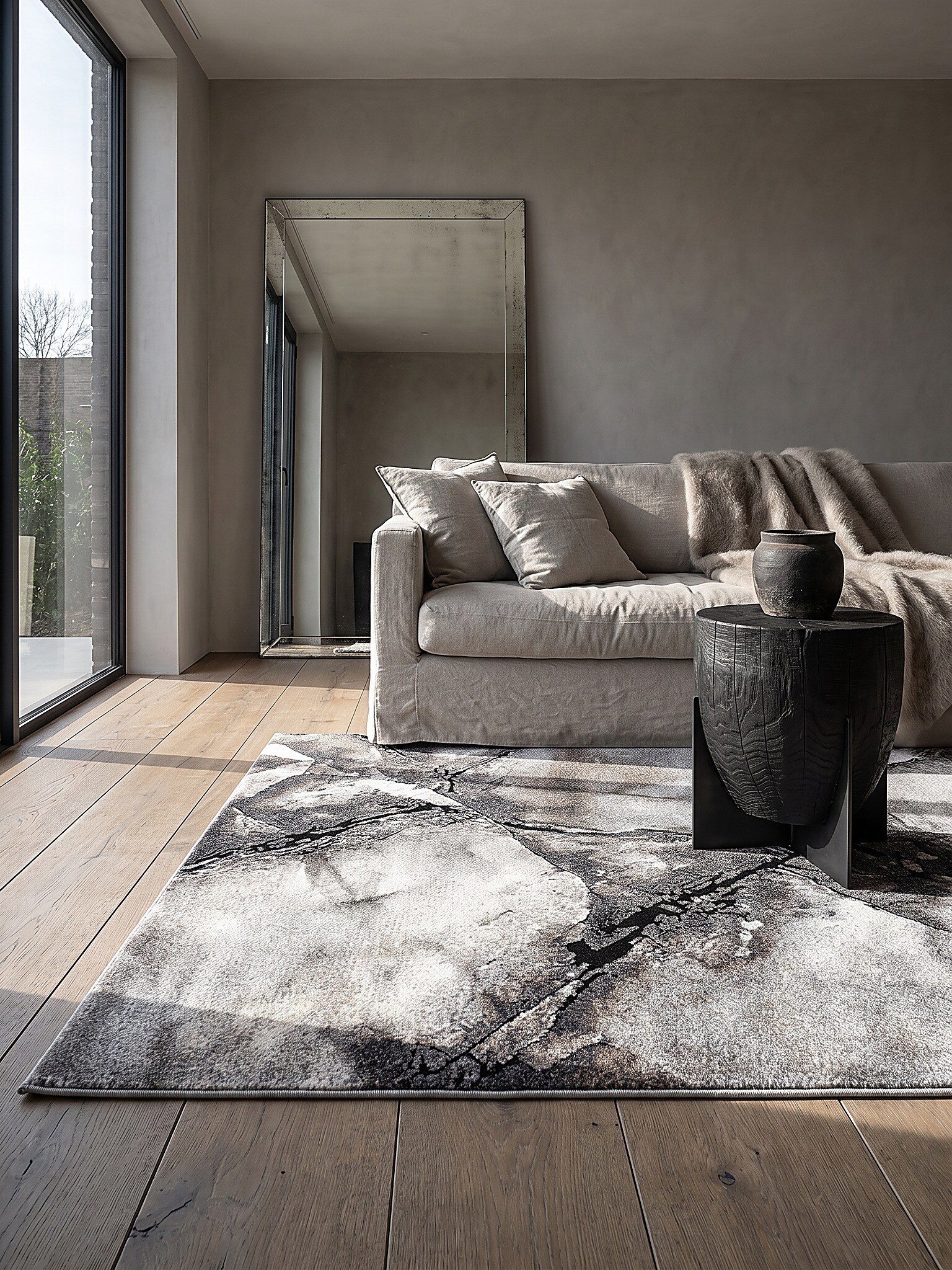 Teppich Pflegeleicht Grau 120x170 cm - OGLIO | Kadima Design - Bild 1