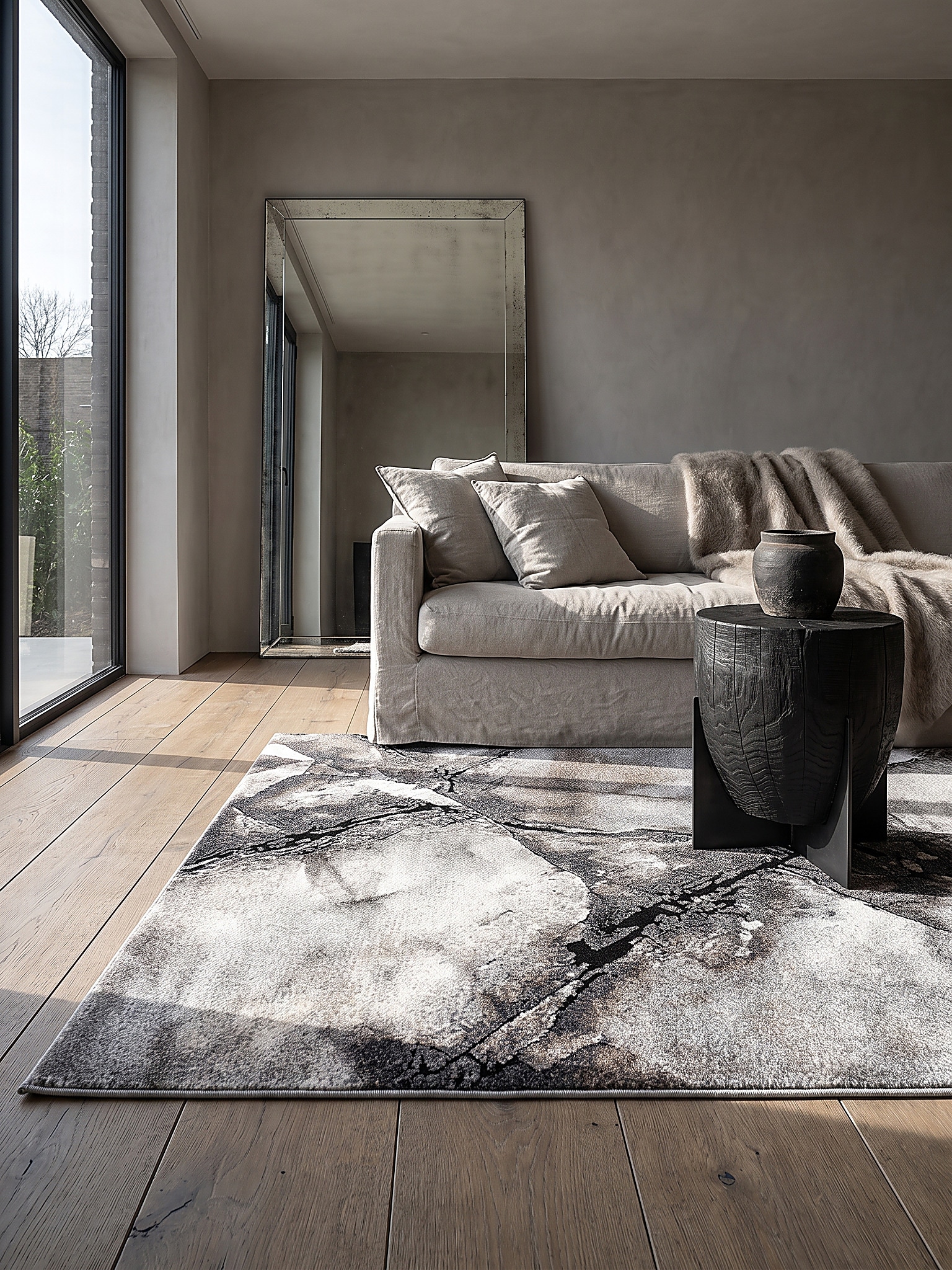 Teppich Pflegeleicht Grau 200x290 cm - OGLIO | Kadima Design - Bild 1