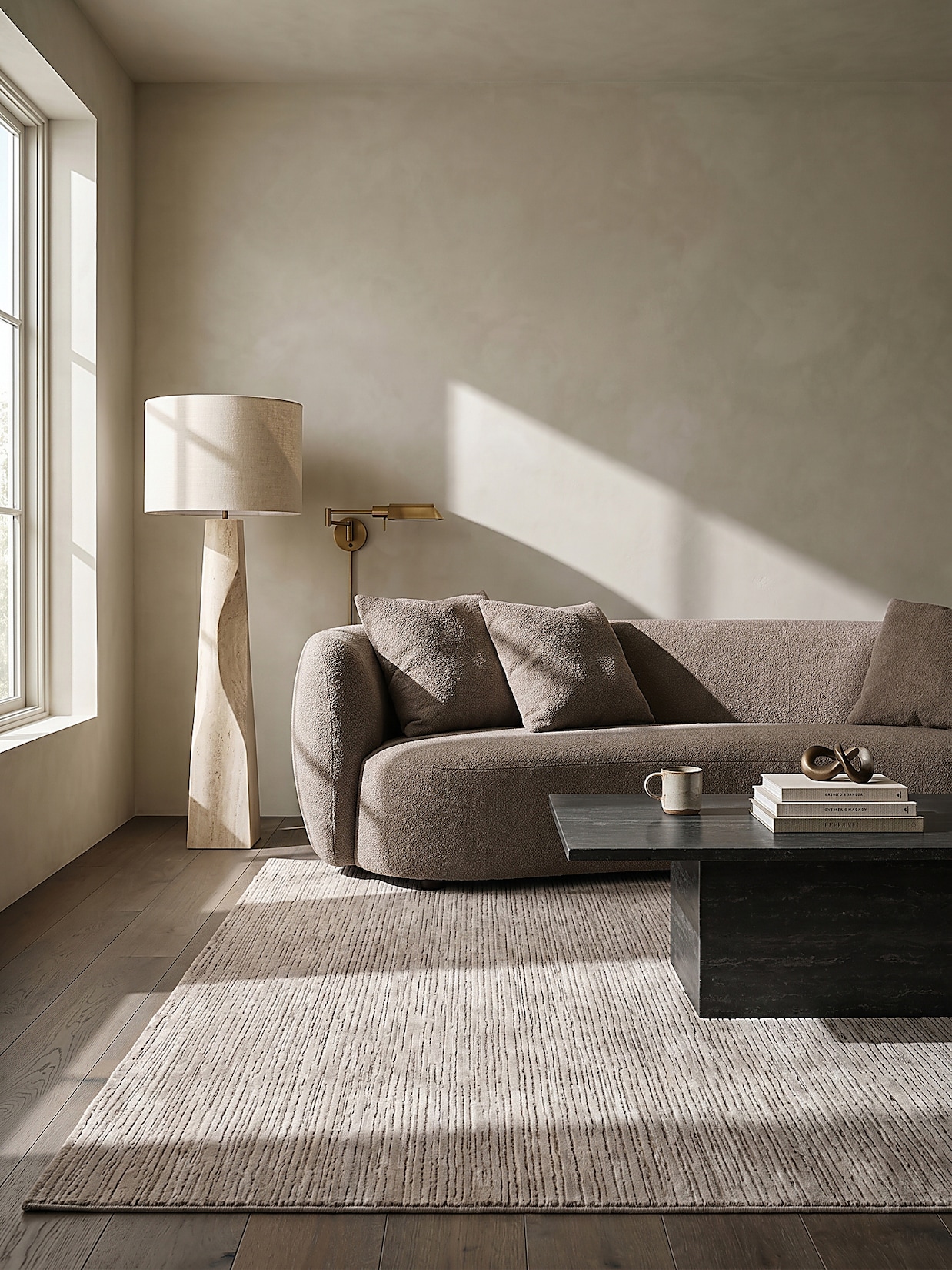 Teppich Pflegeleicht Beige 120x170 cm - KASOS Kadima Design
