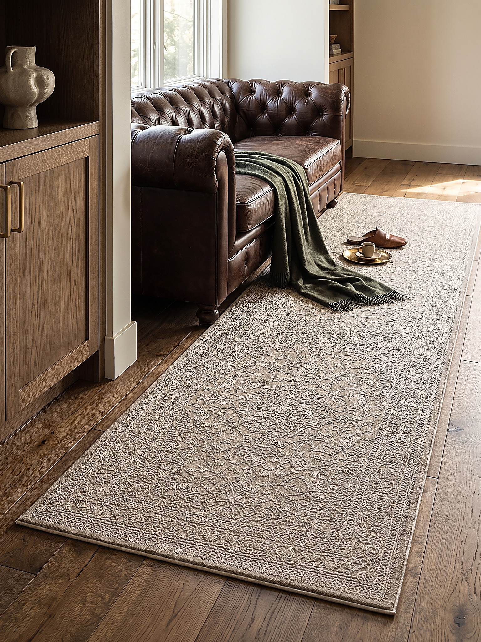 L&auml;ufer Pflegeleicht Beige 80x150 cm - KASOS | Kadima Design - Bild 1