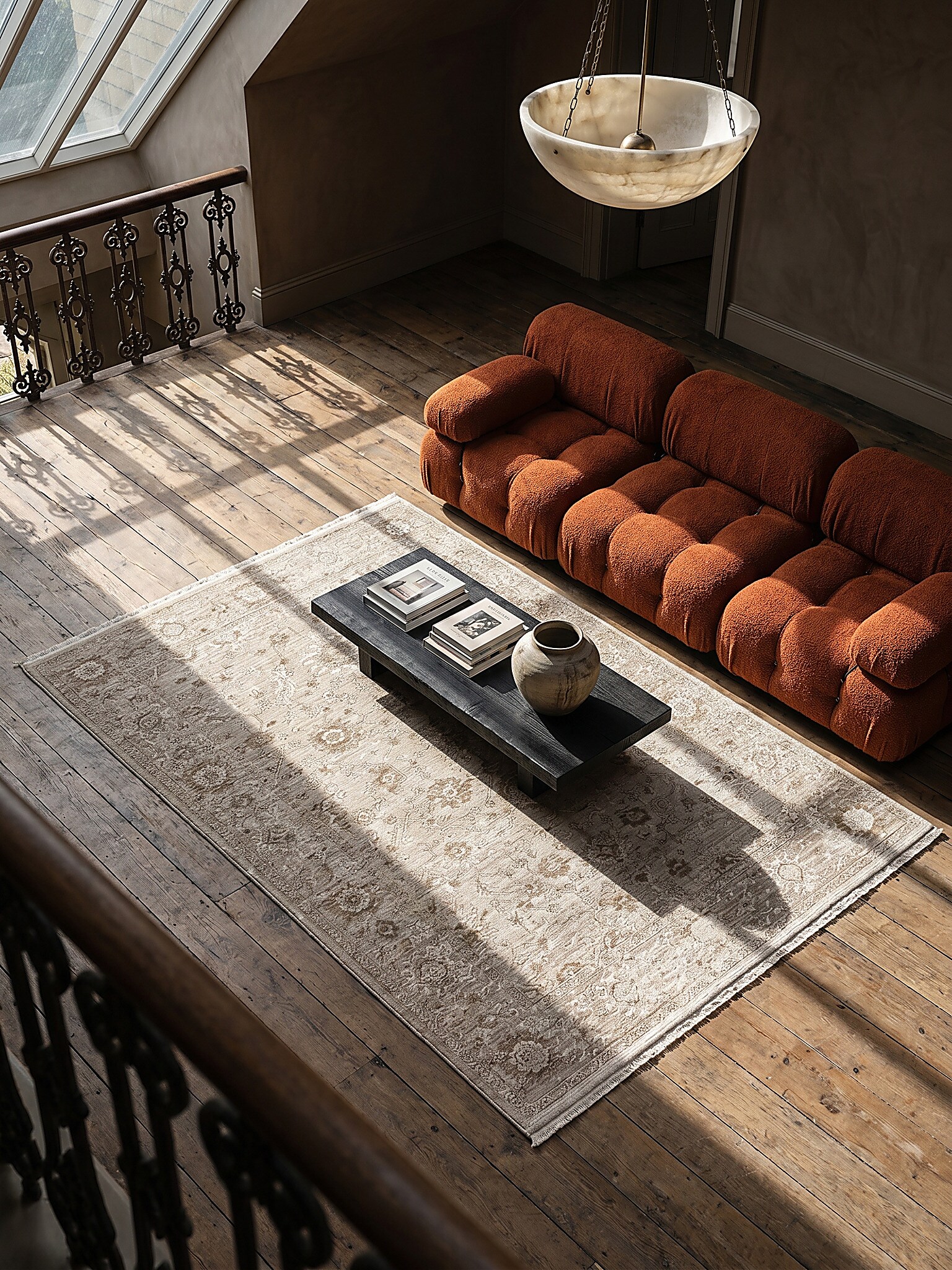 Teppich Pflegeleicht Beige 160x230 cm - SCRIVIA | Kadima Design - Bild 1
