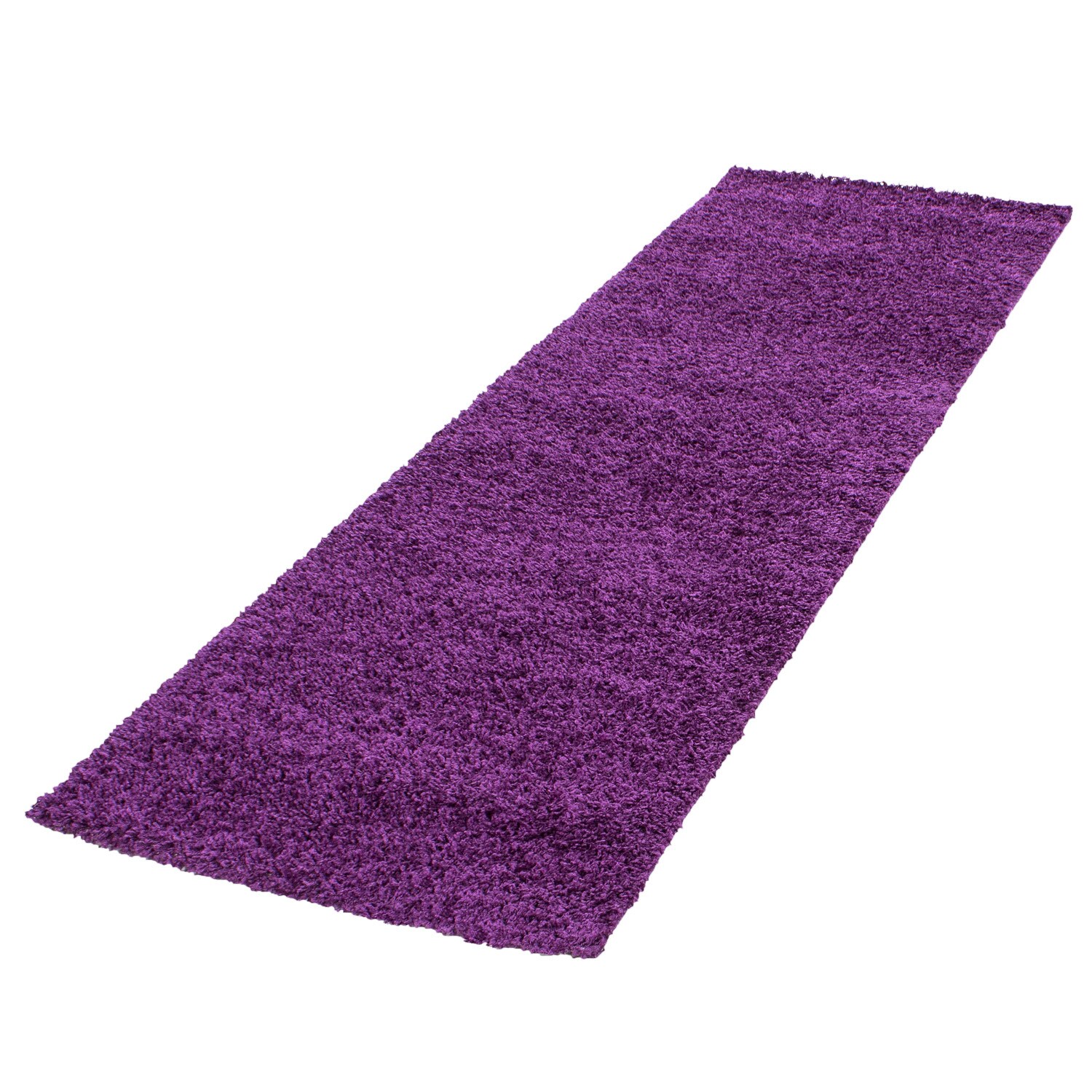 Hochflorteppich RHEIN, einfarbig, Violett, 80 x 250 cm