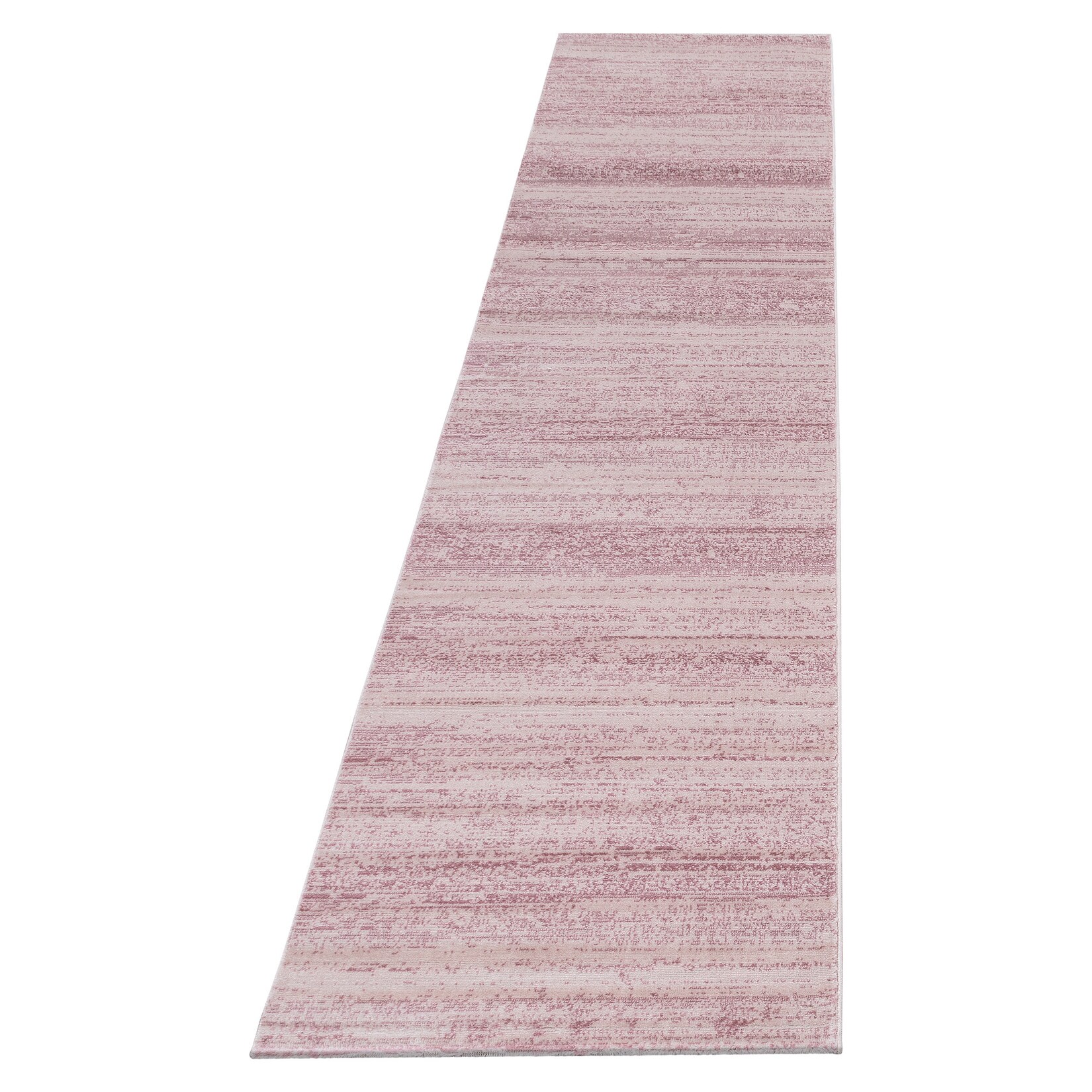 Kurzflorteppich INN, einfarbig, Rosa, 80 x 300 cm