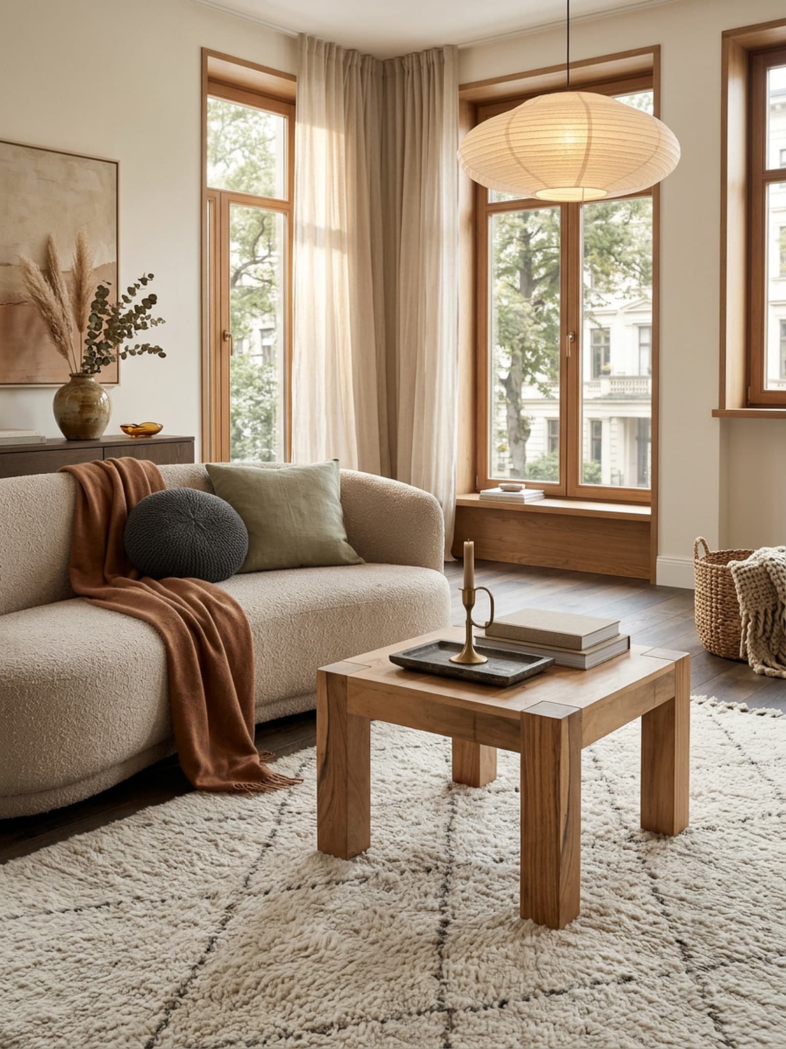 Couchtisch MUMBAI aus Massivholz im Landhaus-Stil mit nat&uuml;rlichem Design, Akazie 60x60x40 cm - Bild 1