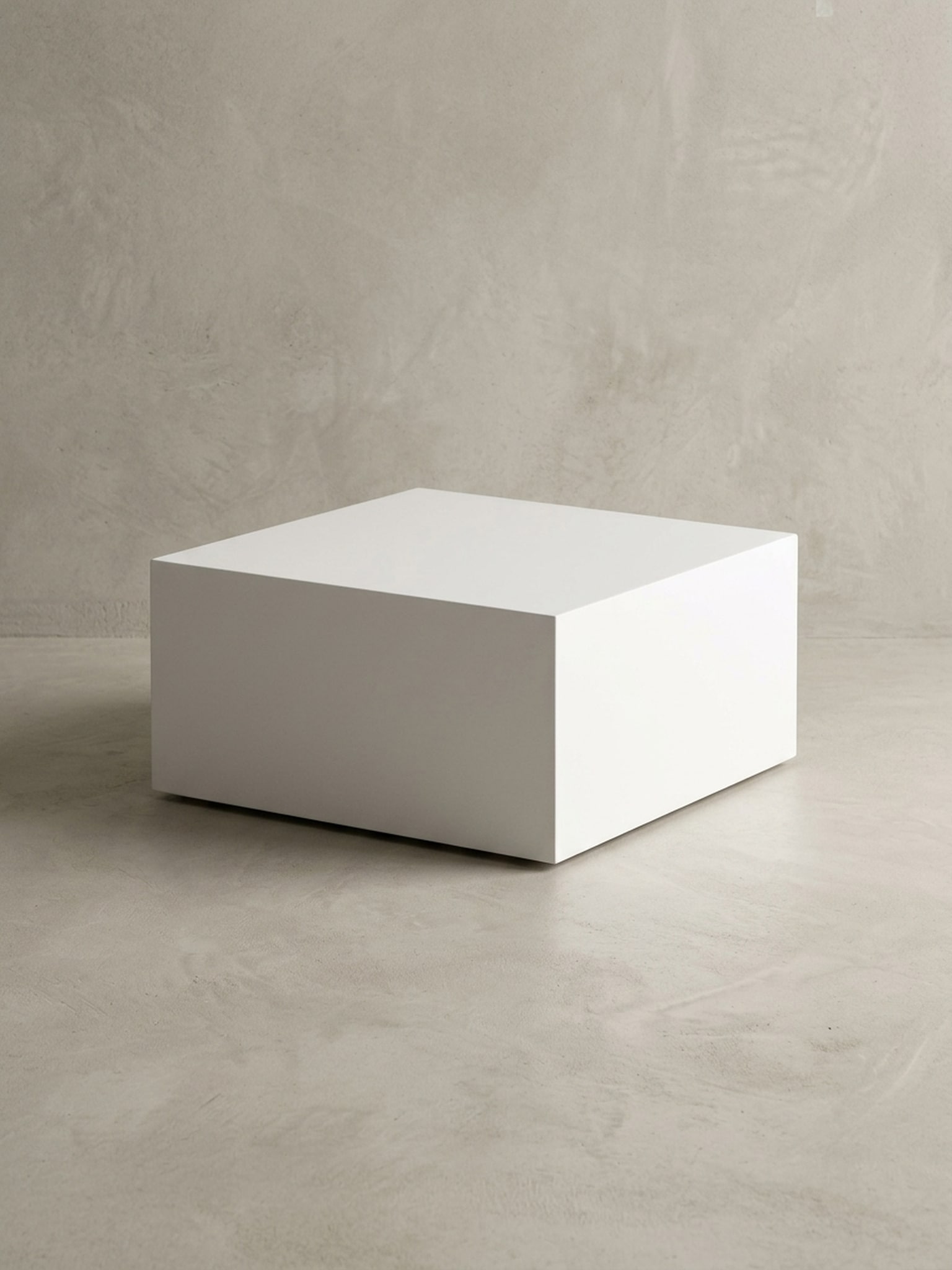 Couchtisch Wei&szlig; Hochglanz Quadratisch 60x60x30cm MDF W&uuml;rfelform - Bild 1