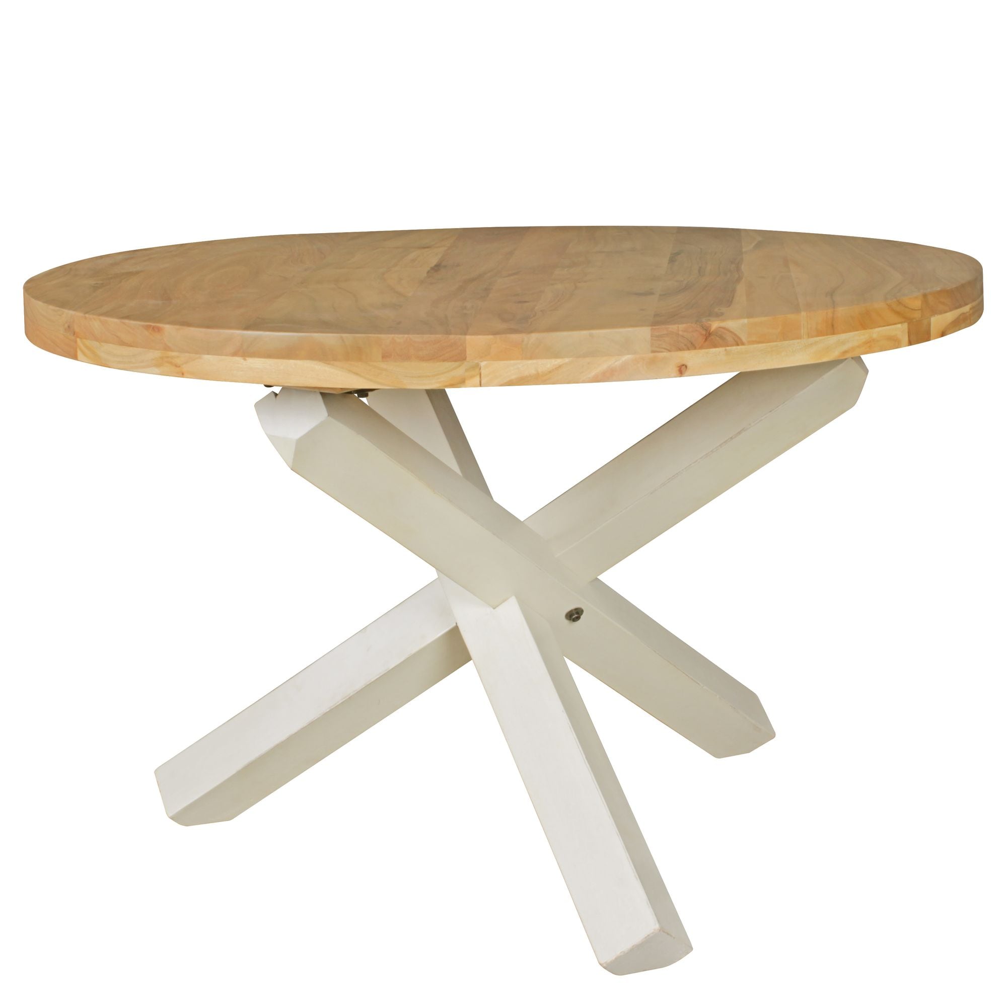 Esstisch Rund Massivholz Landhausstil BOHA, Akazie 120x120x75 cm online kaufen bei Netto