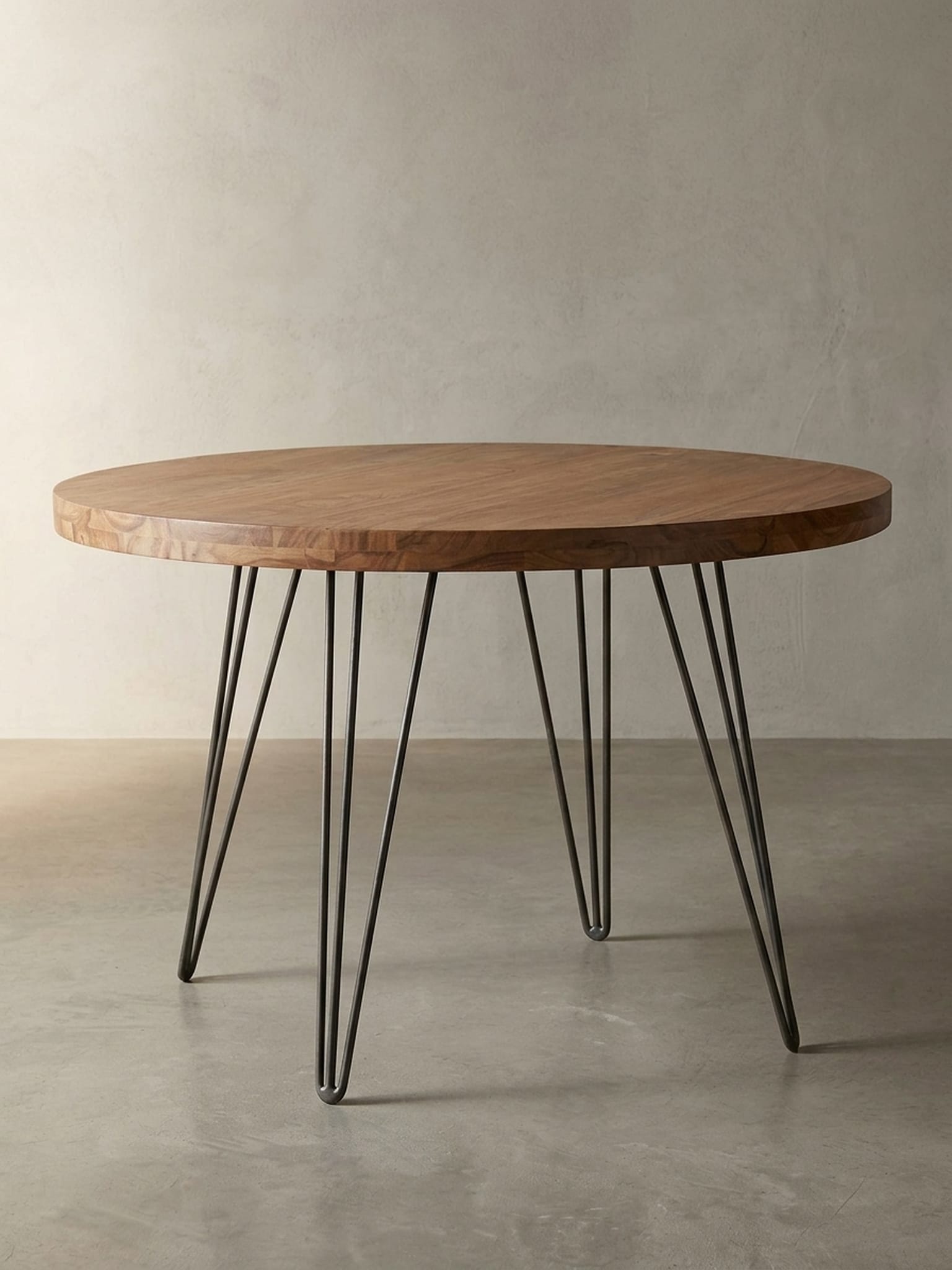 Esszimmertisch &ndash; Rund &Oslash;120x78 cm Massivholz Braun Landhaus - Bild 1