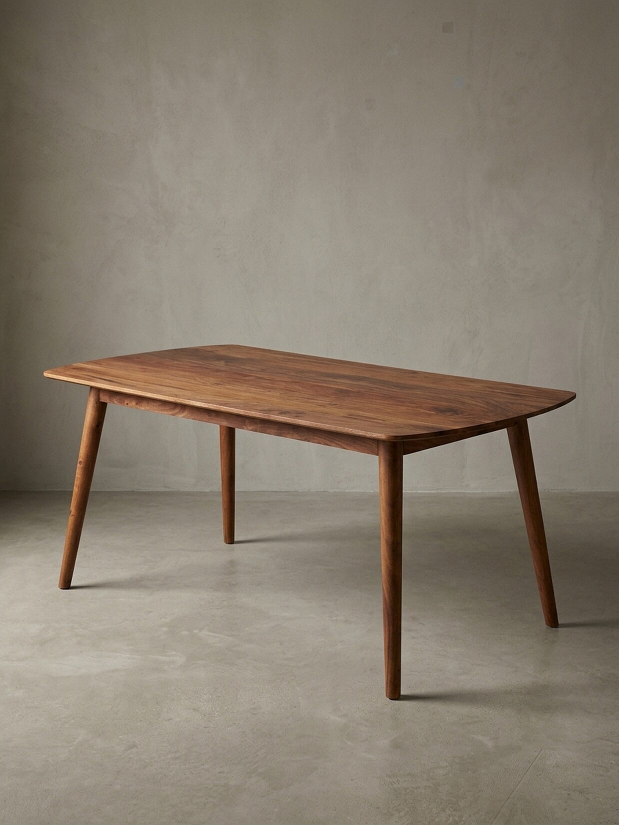 Esszimmertisch – Rechteckig Massivholz Braun 120x77x60 cm Rustikal