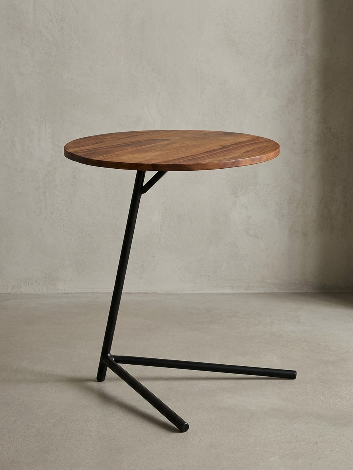 Beistelltisch – Massivholz Metall 40x46x40 cm Industrial