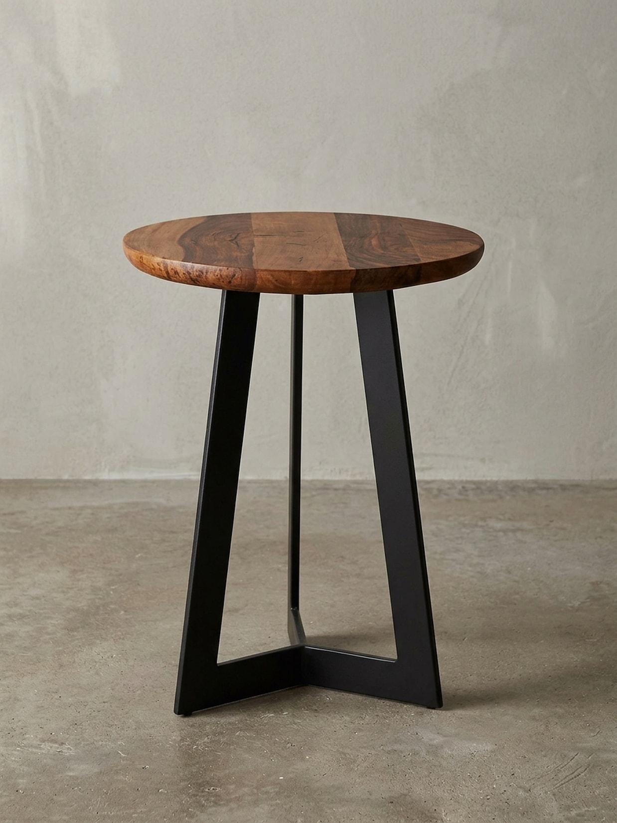 Beistelltisch – Massivholz Metall 35x45x35 cm Industrial