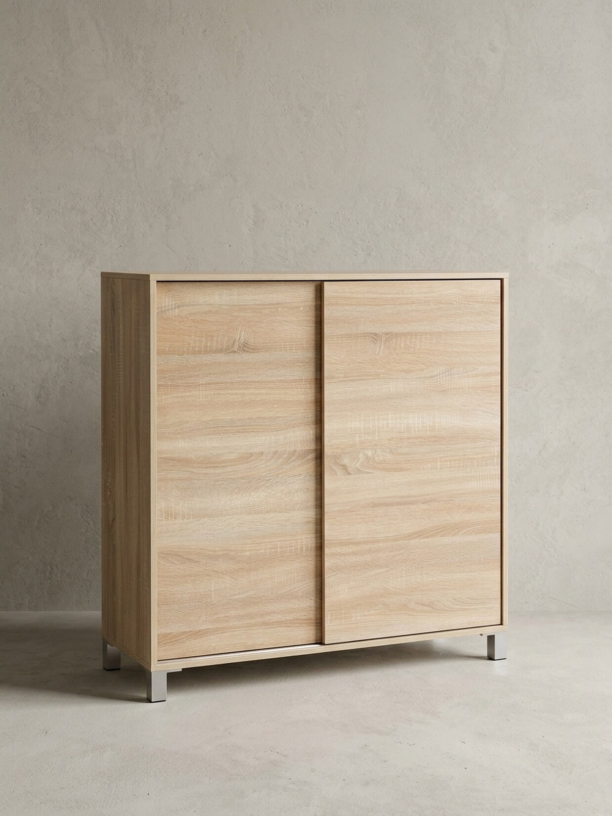 Schuhschrank Holz für 20 Paar Schuhe mit Ablage, Sonoma 100x38x108 cm