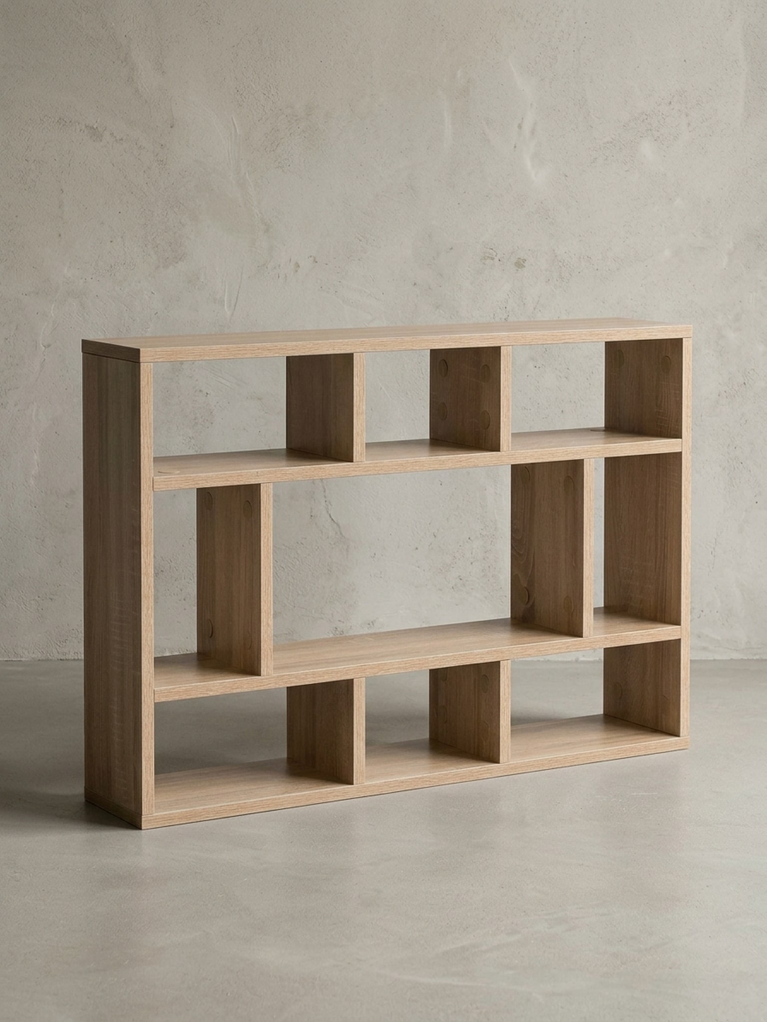 Wandregal Eiche Holz Freischwebend Modern, Sonoma 75x16x51 cm - Bild 1