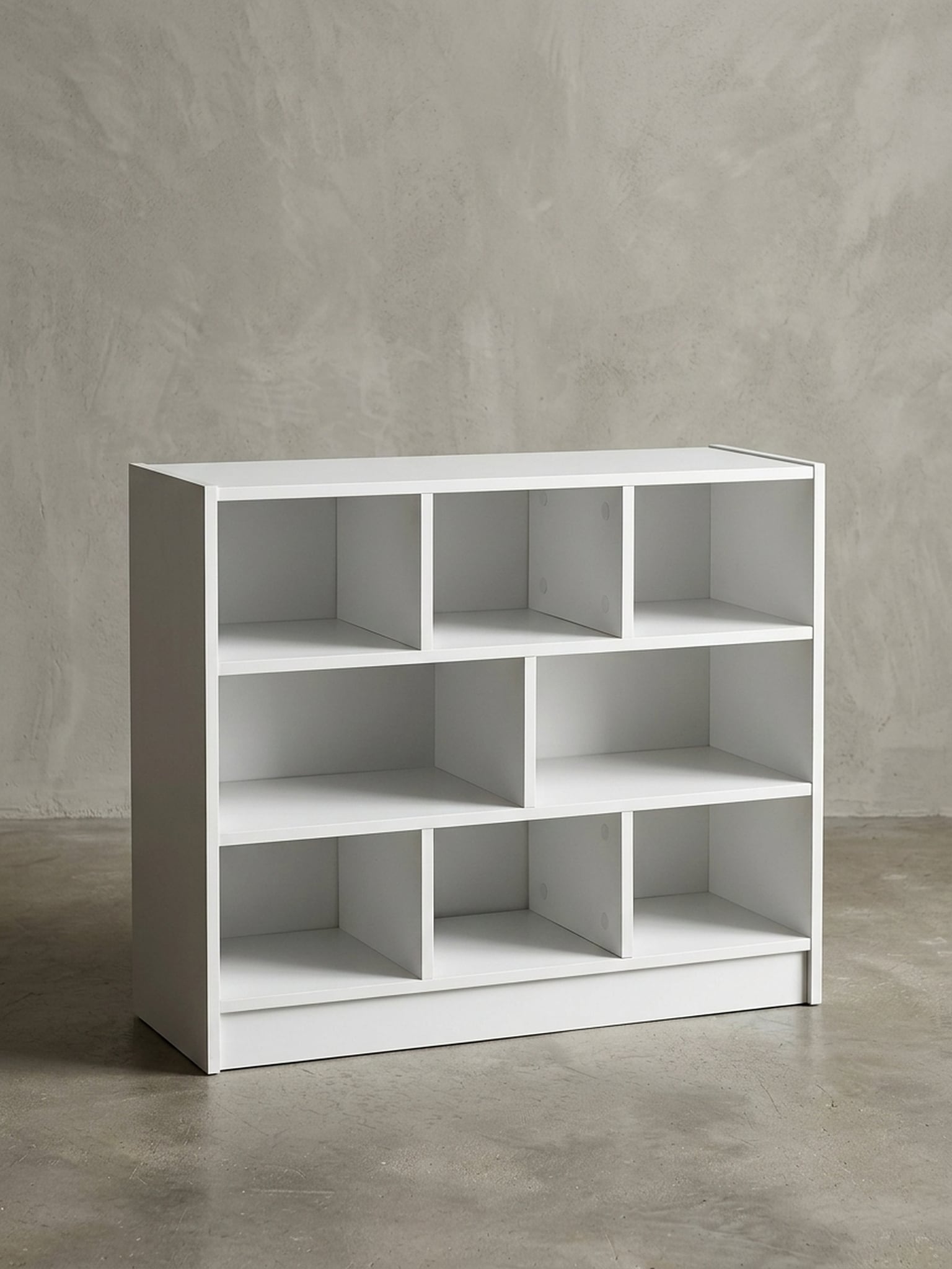 B&uuml;cherregal &ndash; Wei&szlig;, 80x68,5x29,5&nbsp;cm, mit F&auml;chern, schmal, modern - Bild 1