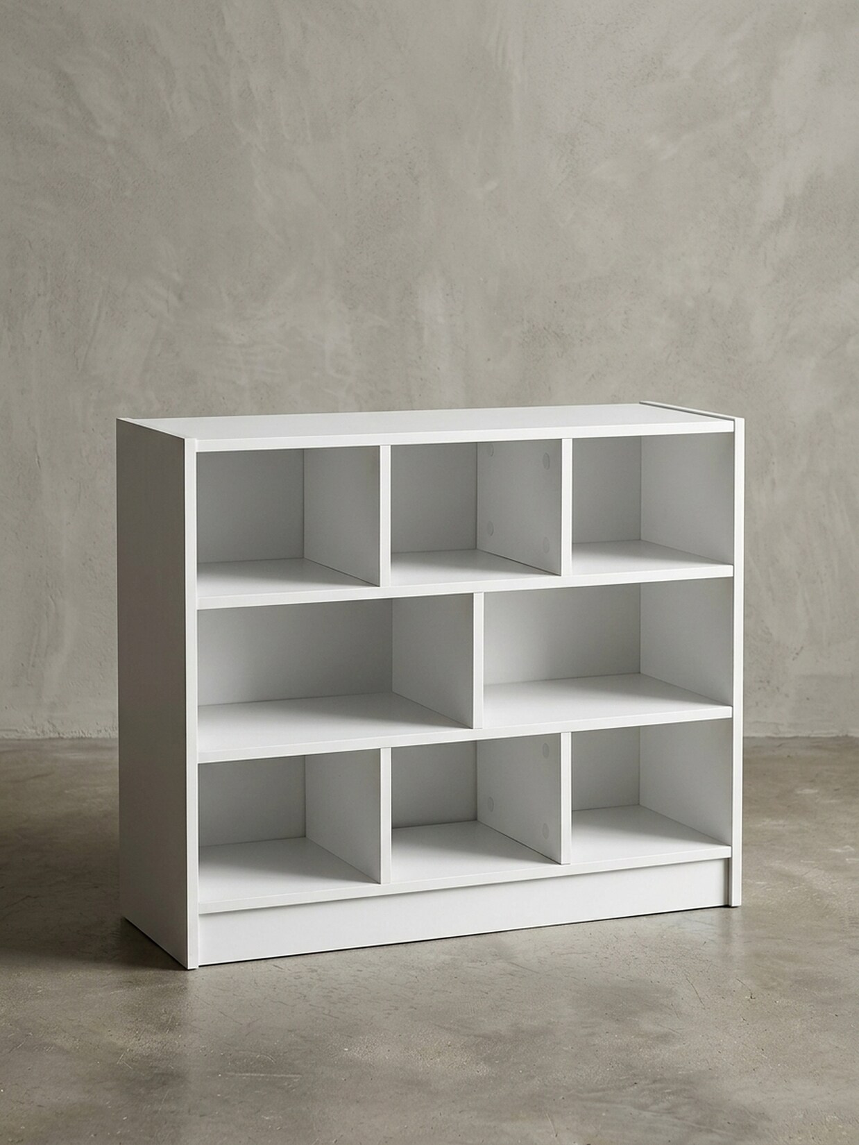 Bücherregal – Weiß, 80x68,5x29,5 cm, mit Fächern, schmal, modern