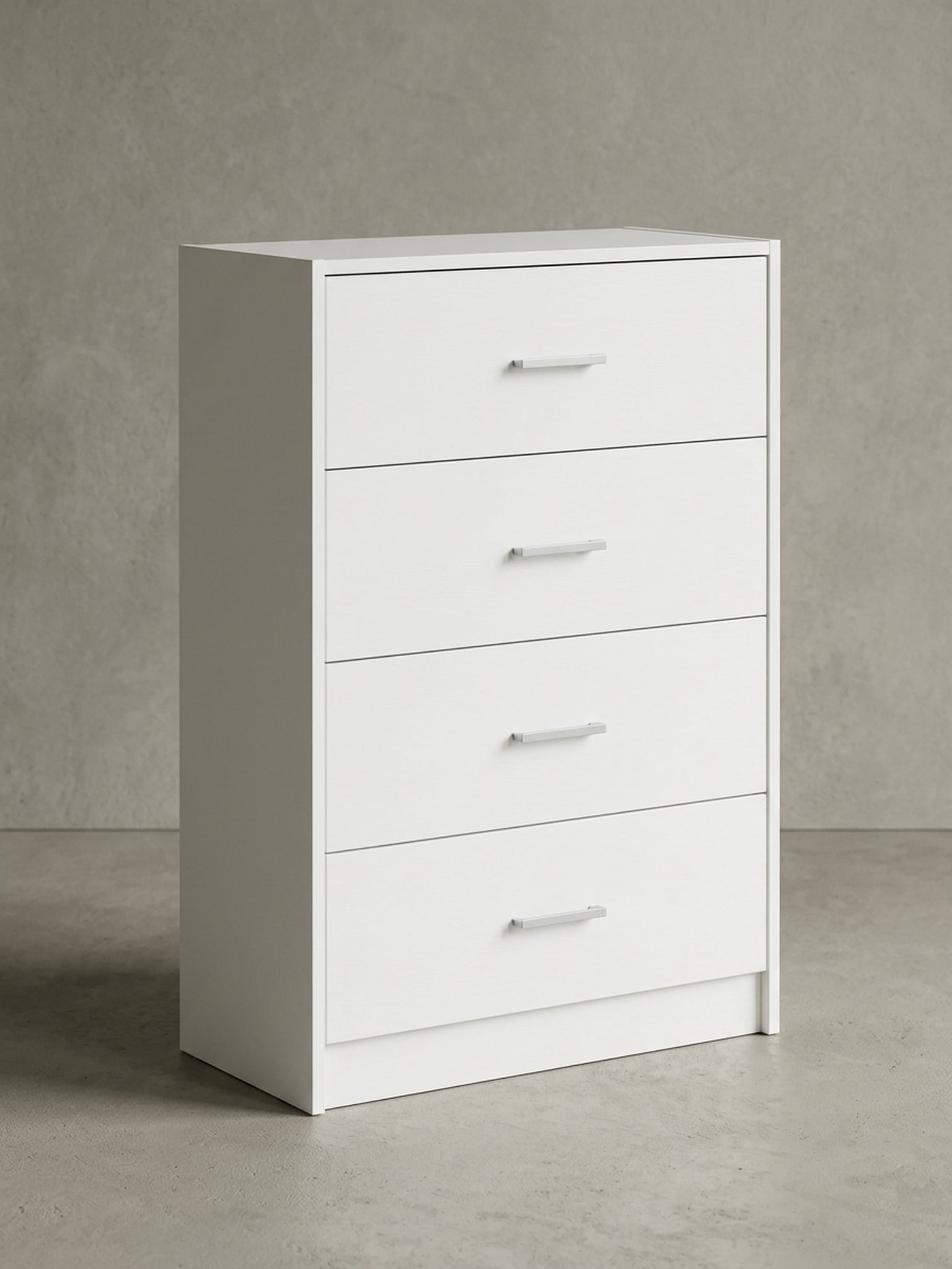 Sideboard &ndash; Wei&szlig; Hochglanz, 60x90x30&nbsp;cm, schmal, mit Schubladen - Bild 1