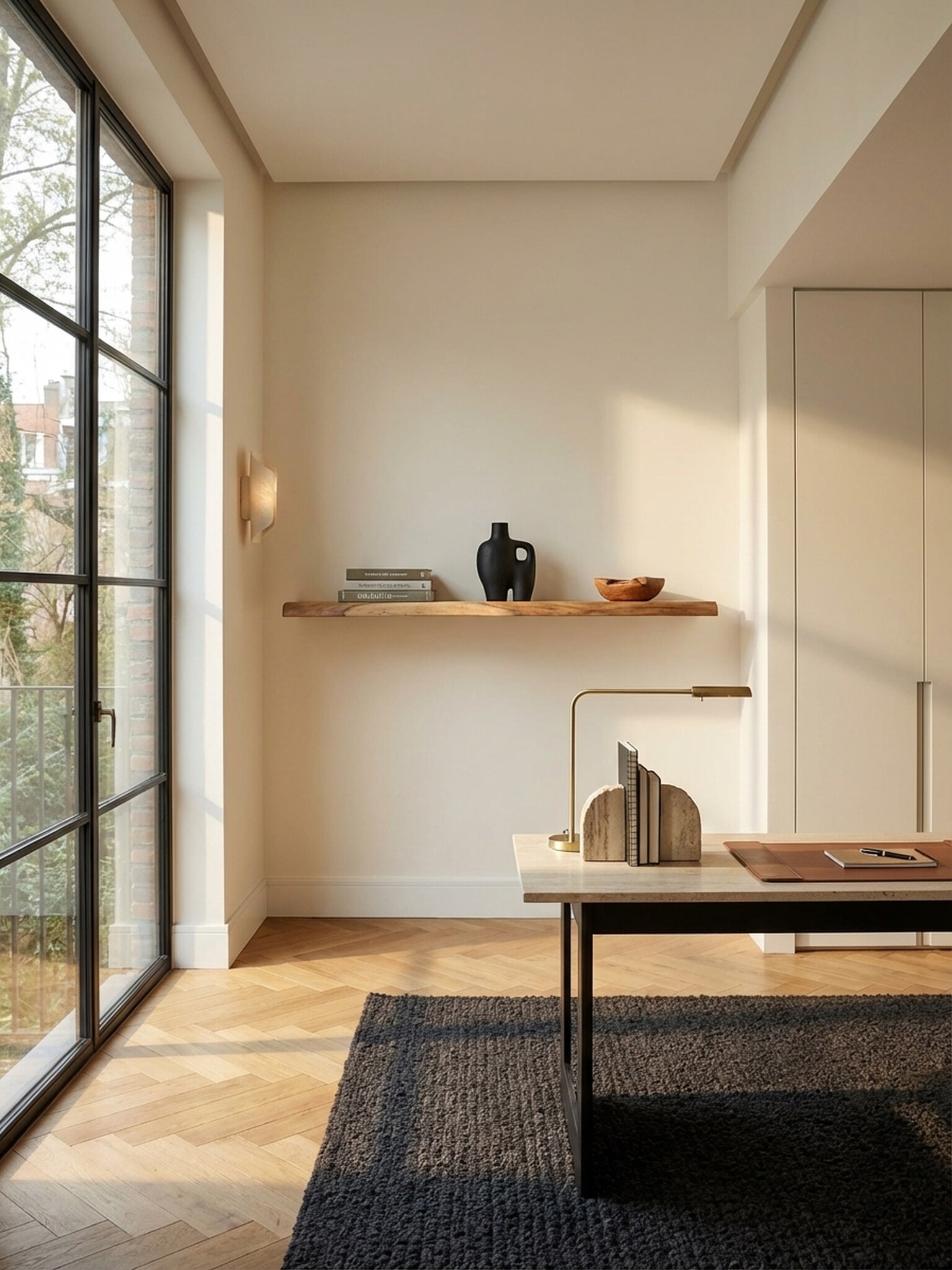 Wandregal Massivholz Baumkante Landhausstil, Akazie 120x26x4 cm - Bild 1