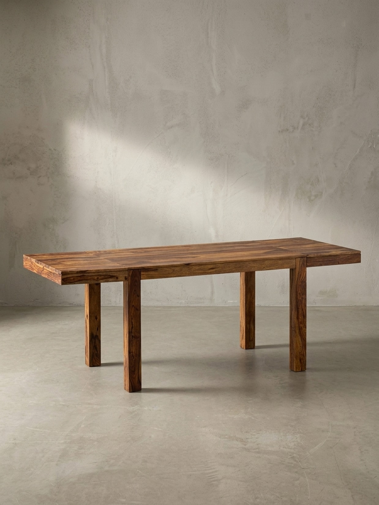 Esszimmertisch – Massivholz Braun 120–200 cm rechteckig verlängerbar
