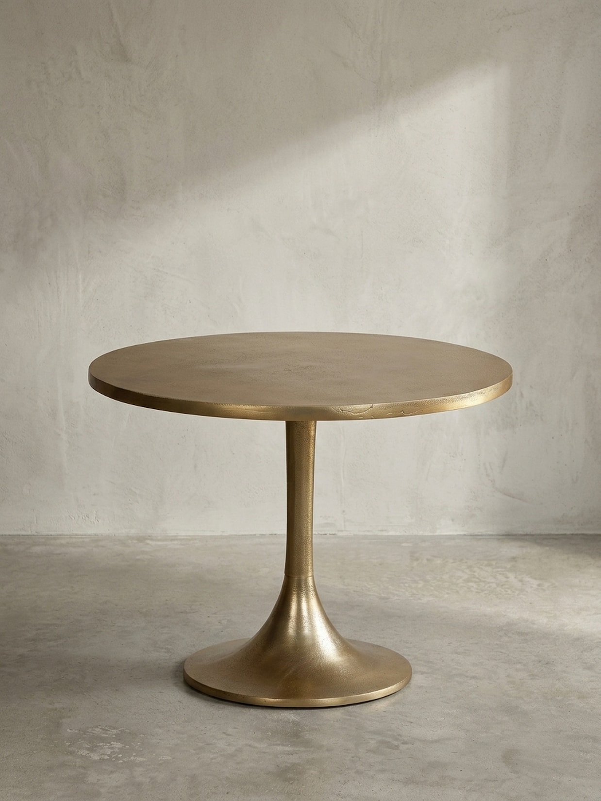 Couchtisch Klein Gold Metall Rund 60x60x46,5 cm Modern