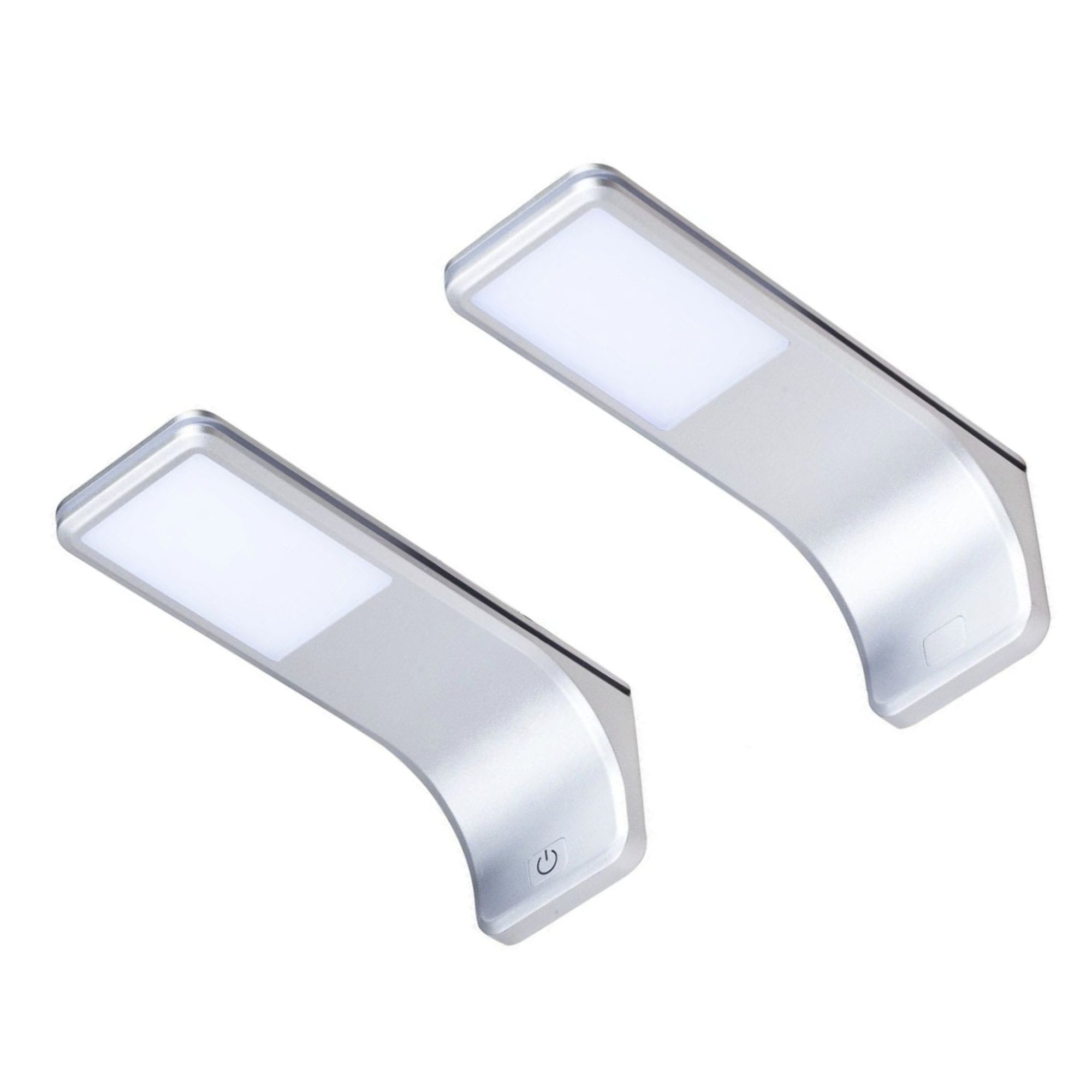 LED Unterbauleuchte, silber-grau, warmweiss, 2er SET - Bild 1