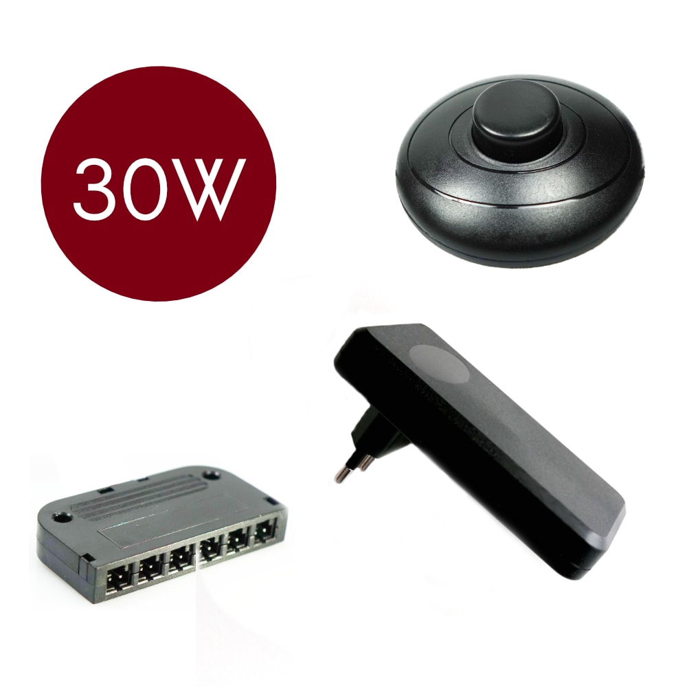 kalb | 30W 12V NETZTEIL +6FACH VERTEILER Trafo Netzadapter Steckernetzteil Driver LED - Bild 1