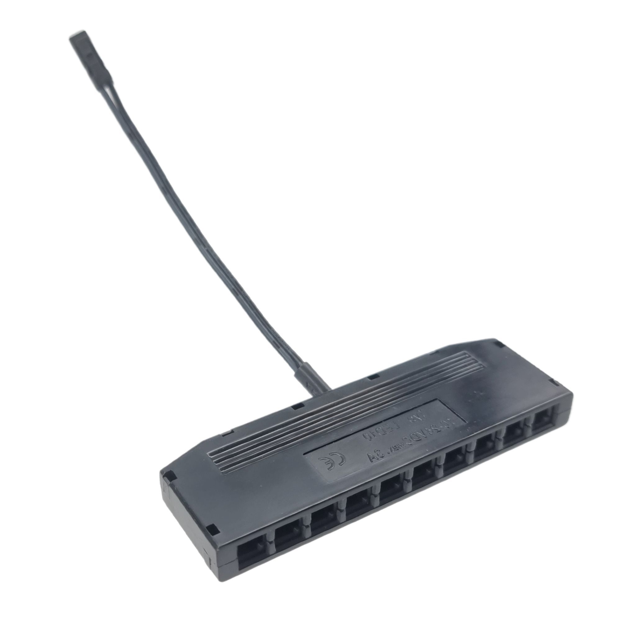 10-Fach-Verteiler f&uuml;r bestehende Leuchten-Sets, schwarz, 10cm Kabell&auml;nge - Bild 1