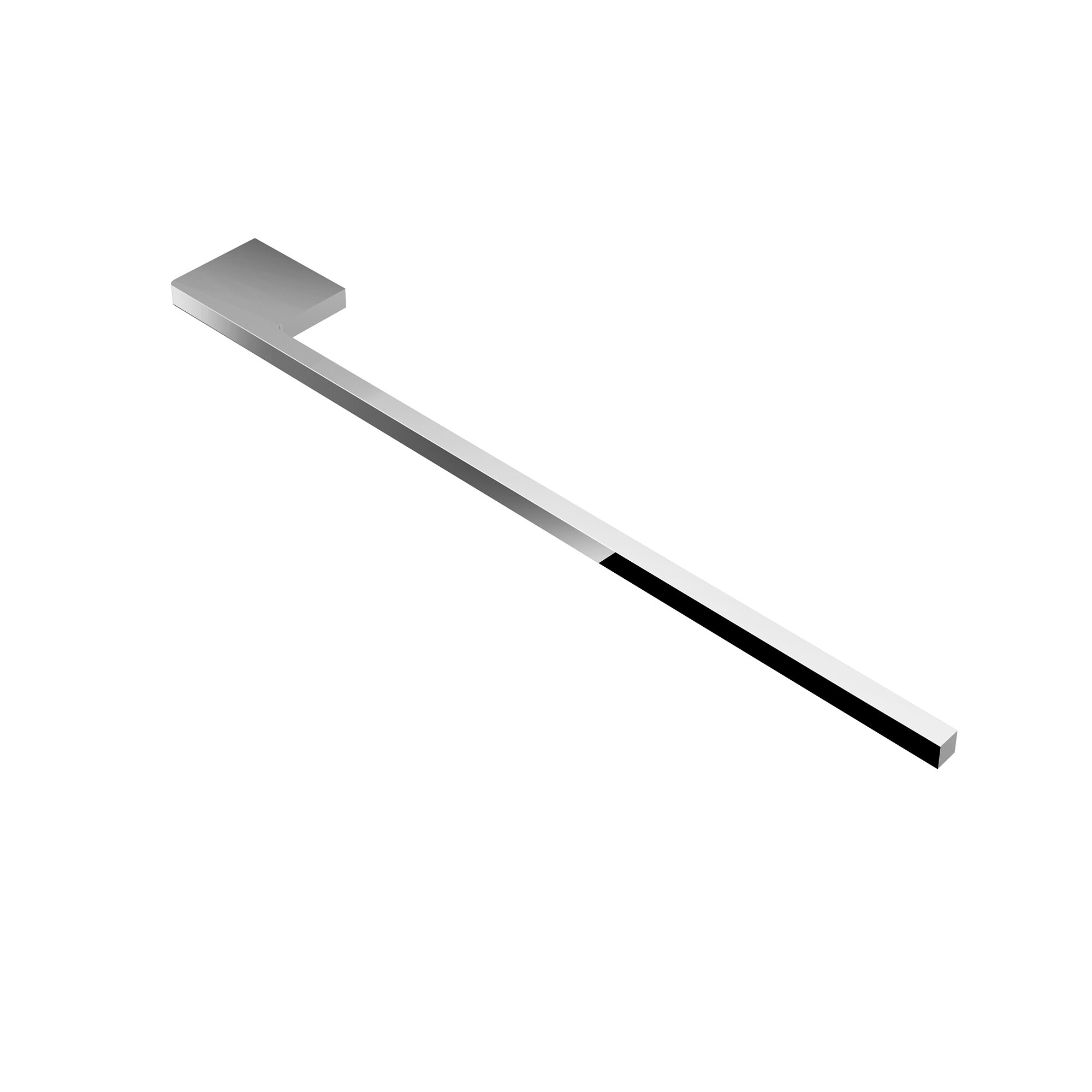 kalb | Handtuchhalter Slim f&uuml;r Waschtisch, Chrom, Aluminium, L&auml;nge: 400mm, H&ouml;he: 8mm, Tiefe: 50mm - Bild 1