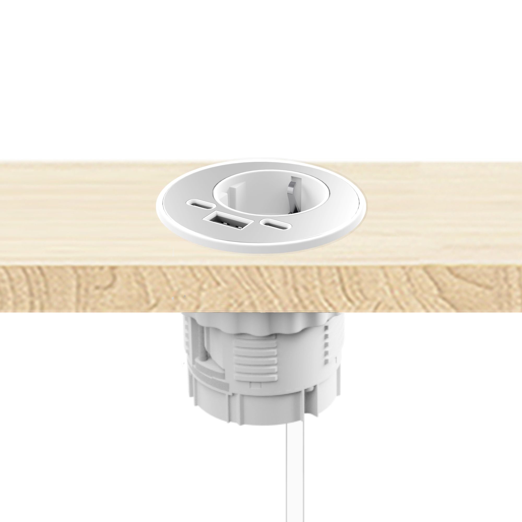 Energon; Multiporteinbau-    steckdose; 230VAC; 16A USB-Port A/C - Bild 1