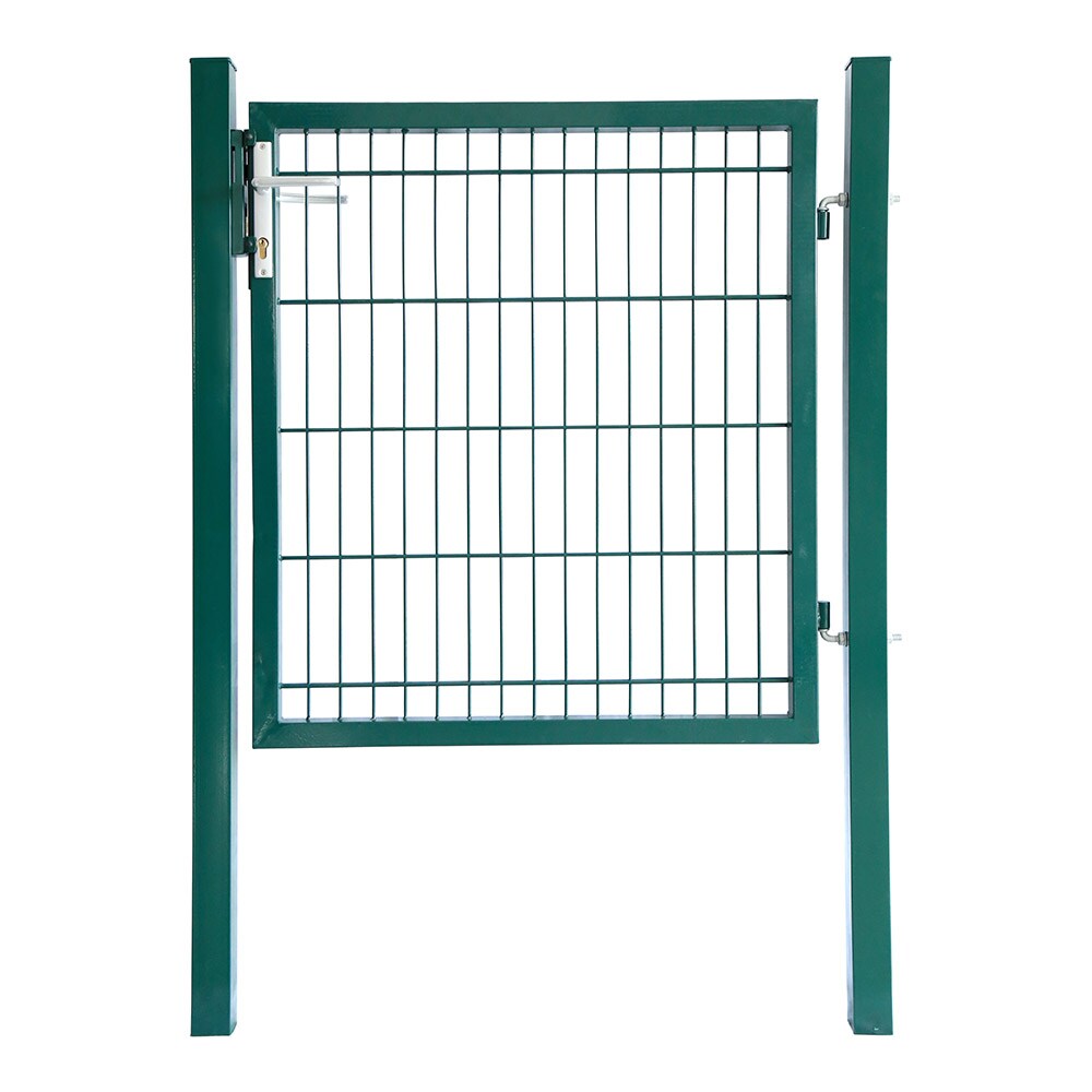 Gartentor aus verzinktem Stahl pulverbeschichtet Gr&uuml;n - Bild 1