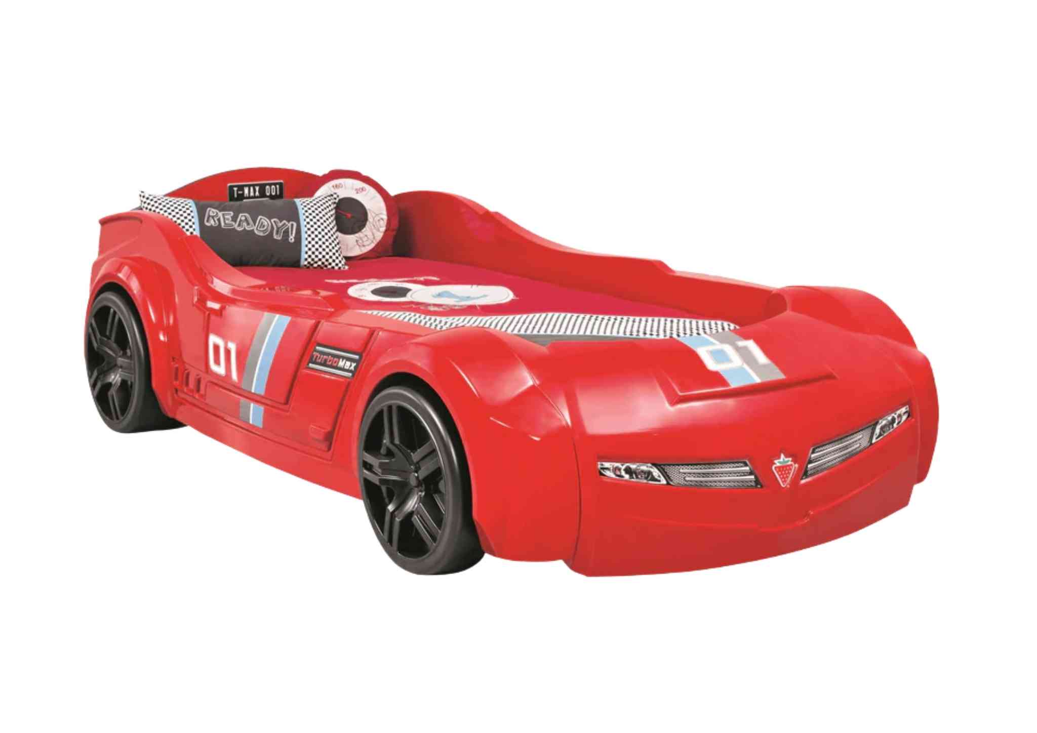 Autobett f&uuml;r Kinder Speed in Rennwagenoptik Rot - Bild 1