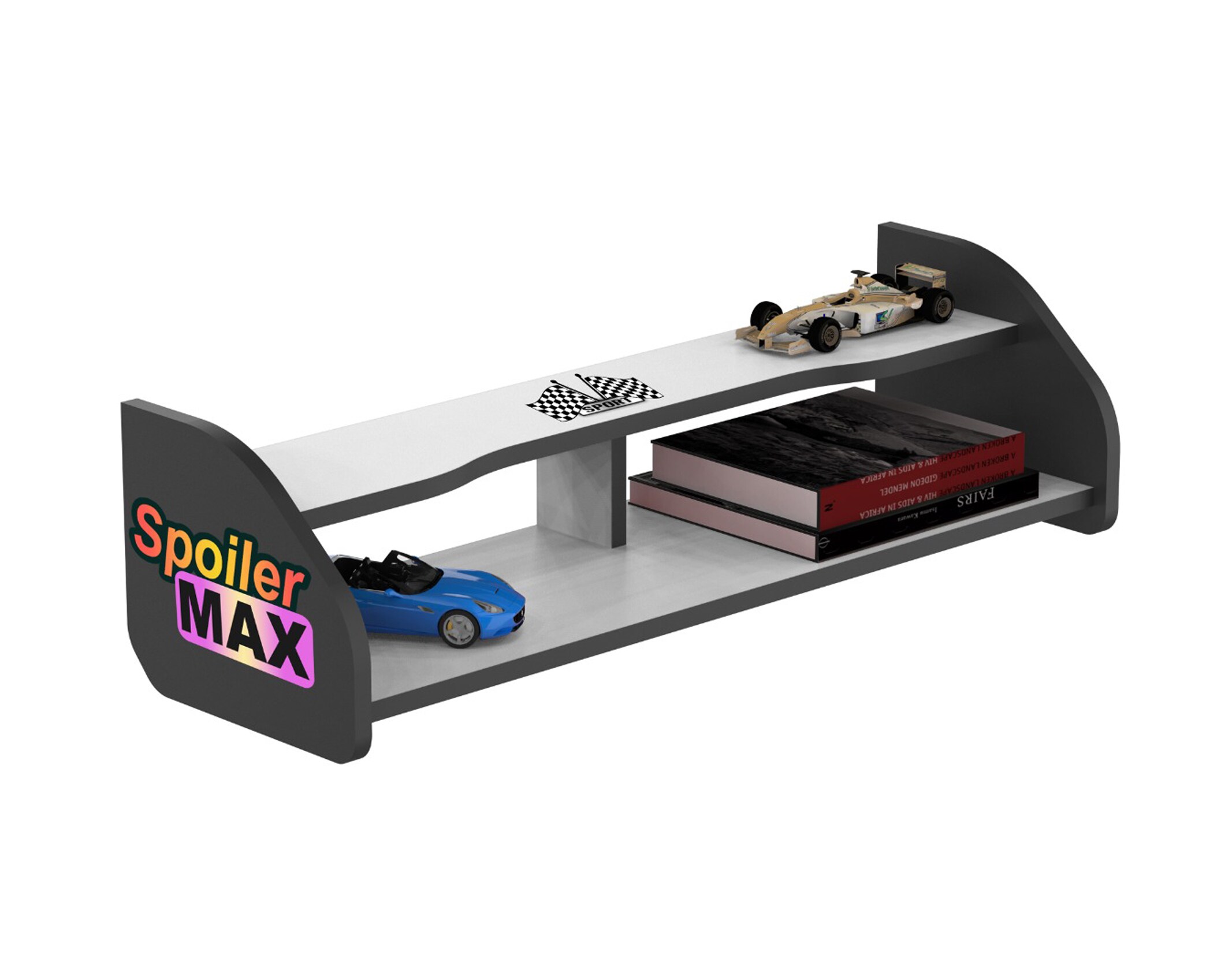 B&uuml;cherregal Wandregal f&uuml;r Kinderzimmer Wei&szlig; - Bild 1