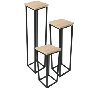 holz4home® Blumenständer aus MDF im Set | 3-tlg. SET - Bild 1