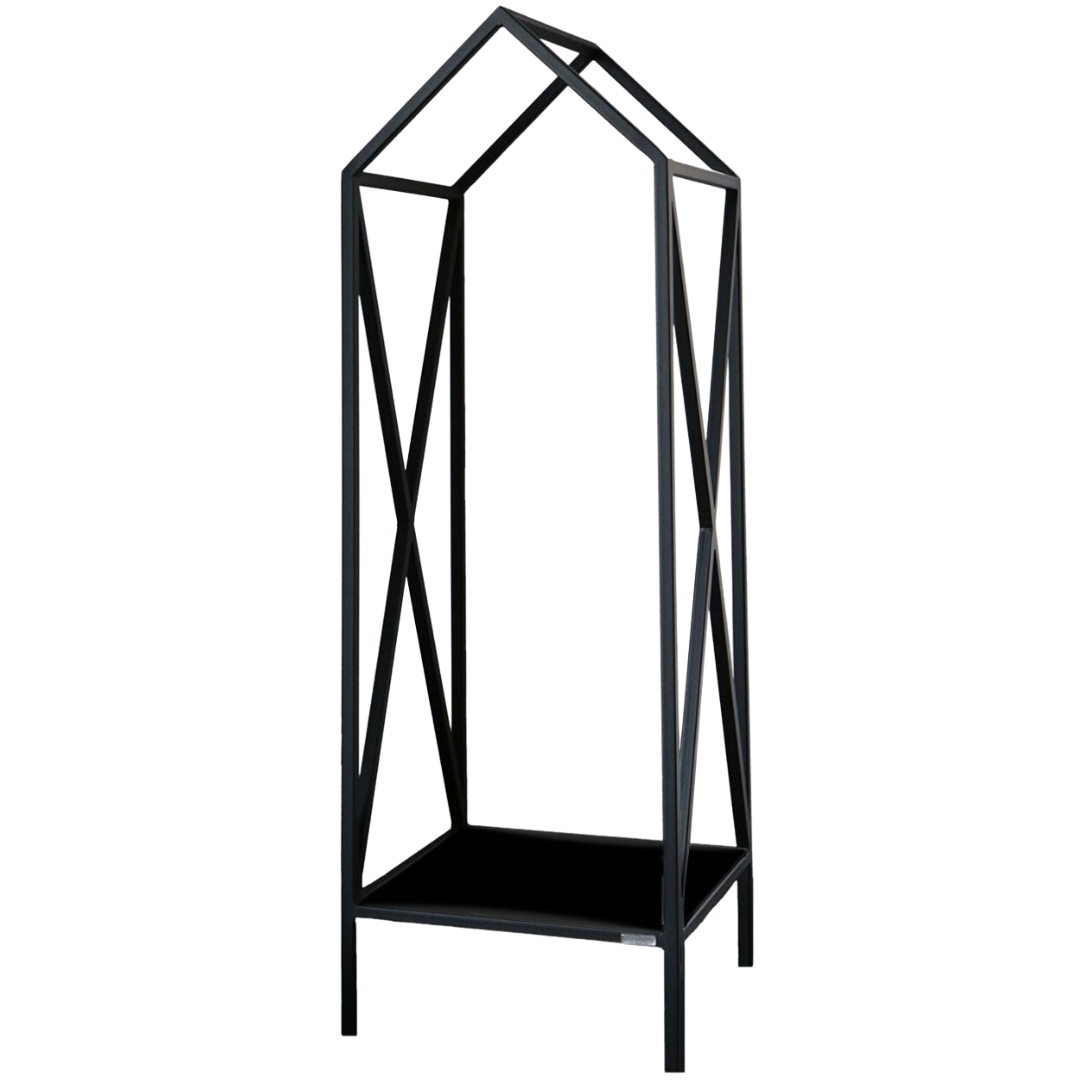 holz4home® Holzaufbewahrung in schwarz | 04260750010056