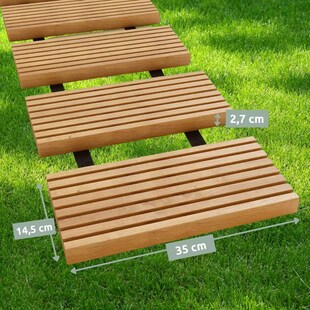 holz4home® Rollweg Gartenweg aus Lärche | 25 cm - Bild 1