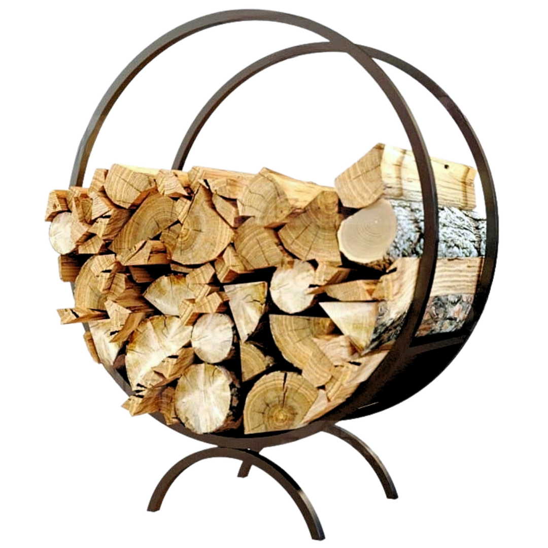 holz4home&reg; Brennholzregal | Kaminholzst&auml;nder rund - Bild 1