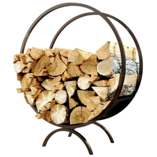 holz4home® Brennholzregal | Kaminholzständer rund - Bild 1