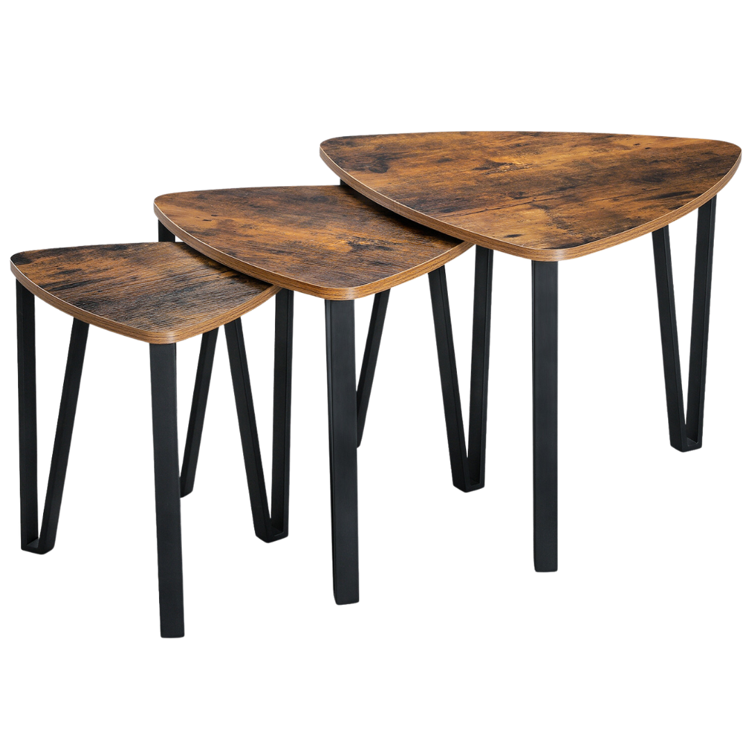 holz4home® Beistelltisch „Radon“ 3er-Set | 04260750012227