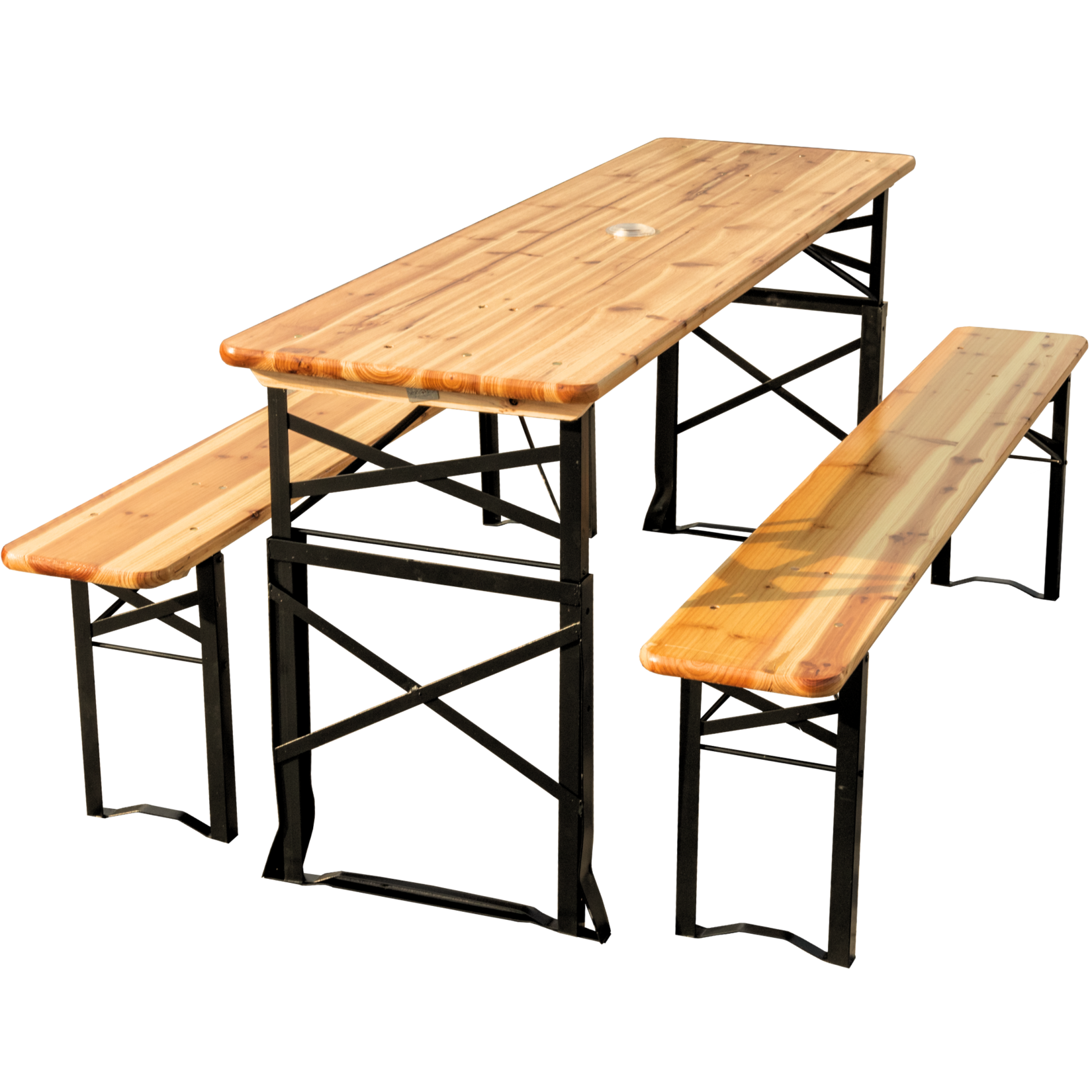 holz4home® Bierzeltgarnitur – mehrteilig & klappbar   Hoehenverstellbar | 04260750013675