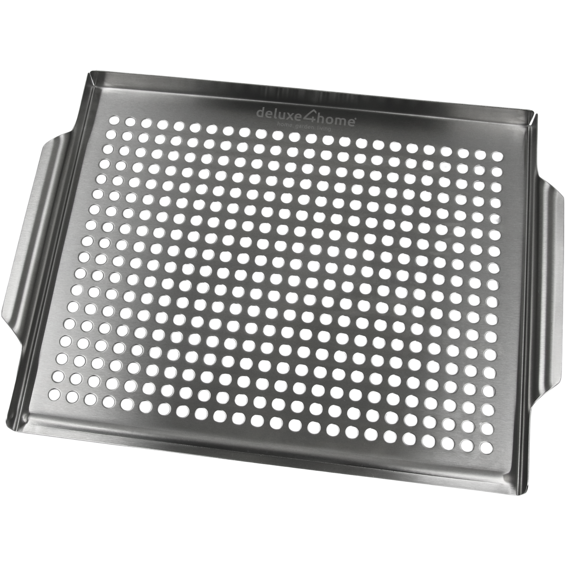 deluxe4home&reg; Grillschale Edelstahl 40x30 cm I geeignet f&uuml;r alle Grillarten, Sp&uuml;lmaschinengeeignet - Bild 1