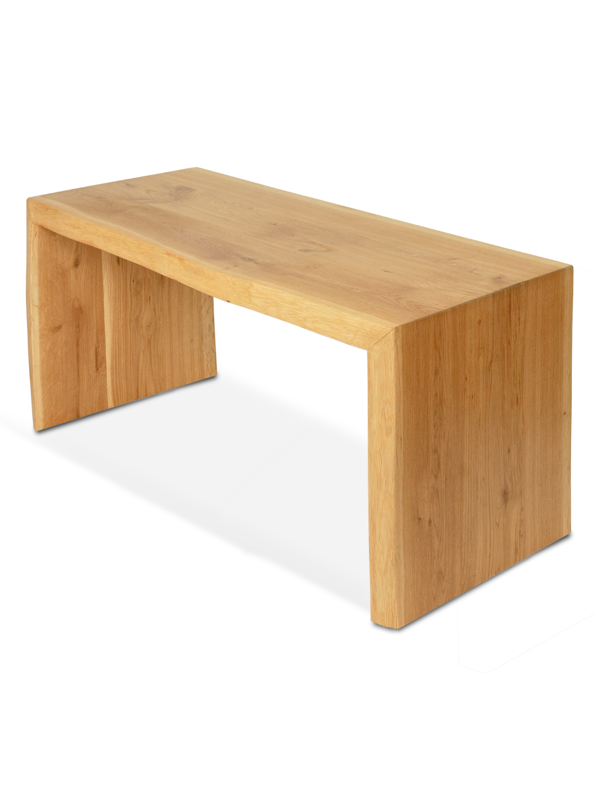 holz4home® Massivholzbank aus Eiche mit Baumkante   M | 04260750011305