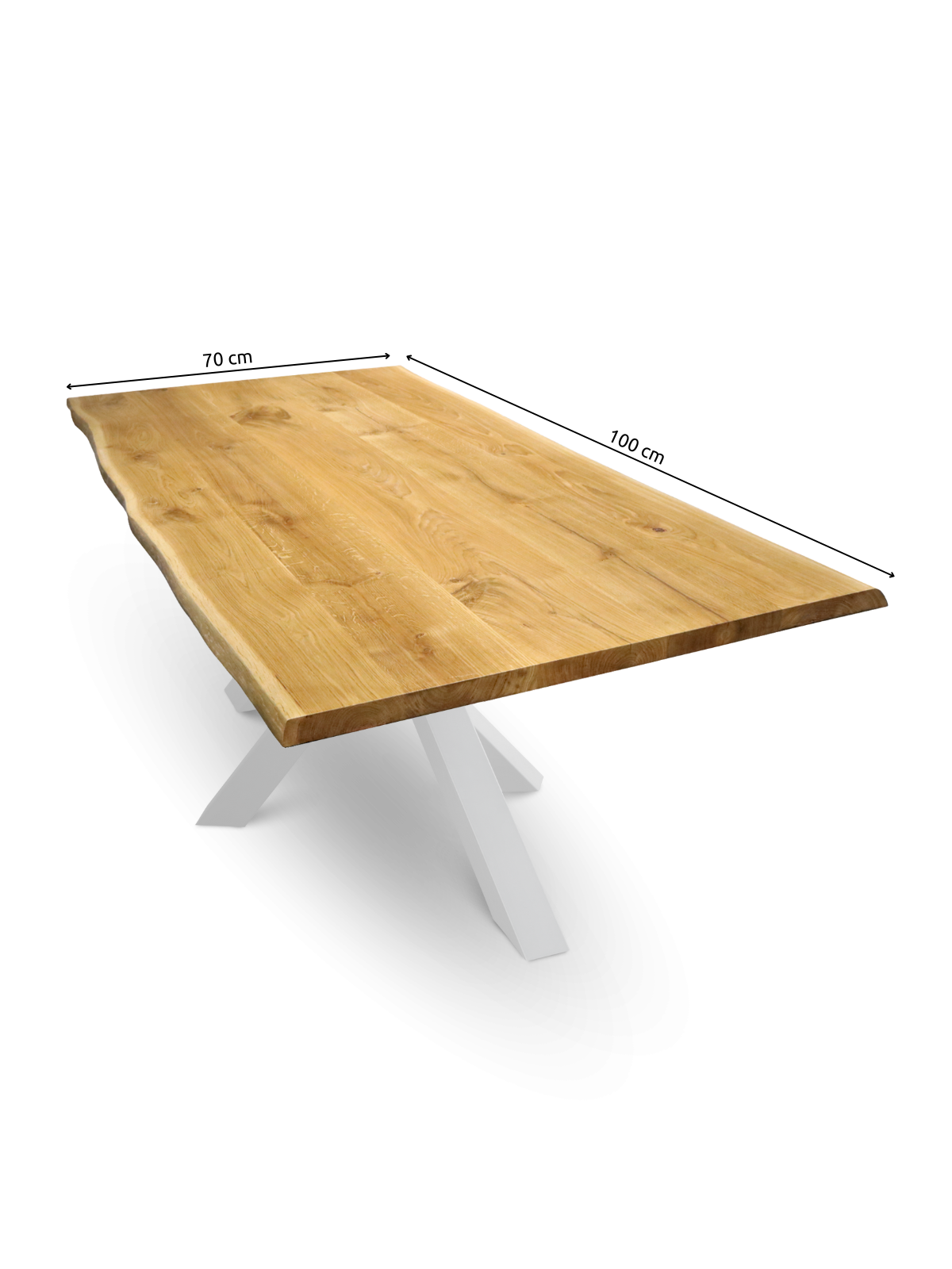 holz4home® Tischplatte 100cm x 70cm mit Baumkante   100cm x 70cm | 04260750013248