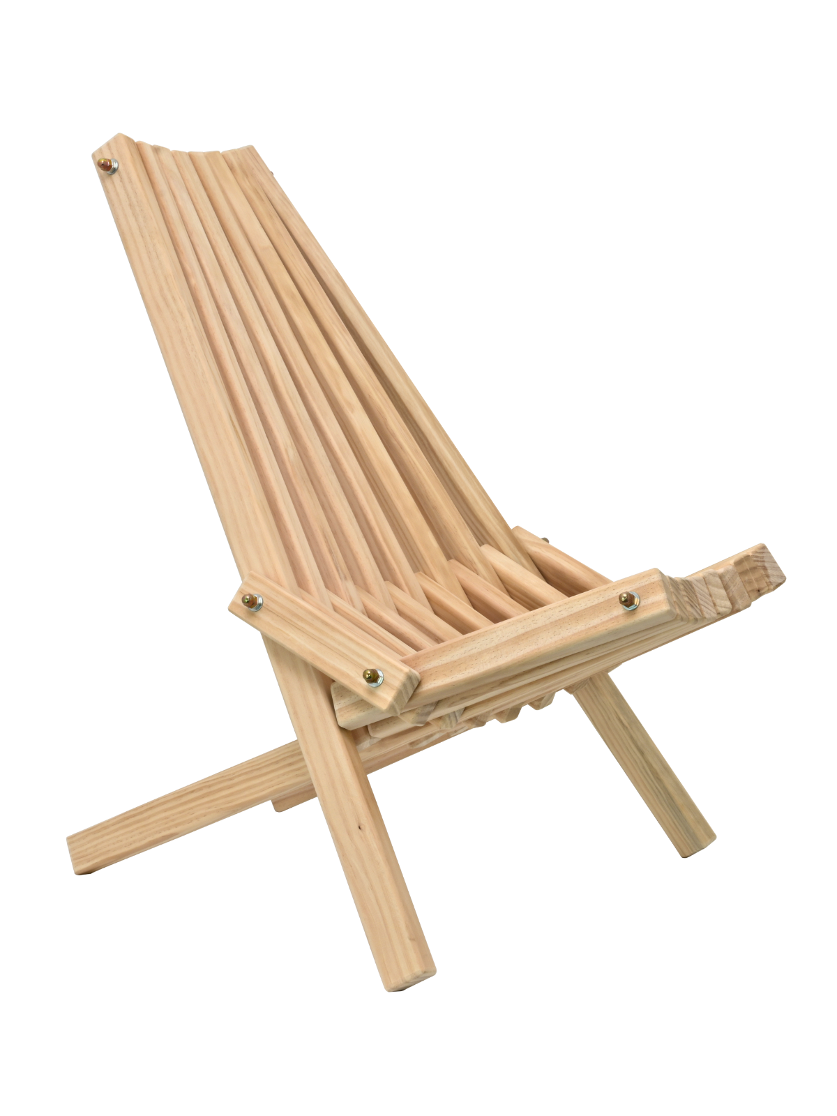 holz4home&reg; Skandinavischer Liegestuhl aus Kiefer | Liegestuhl - Bild 1