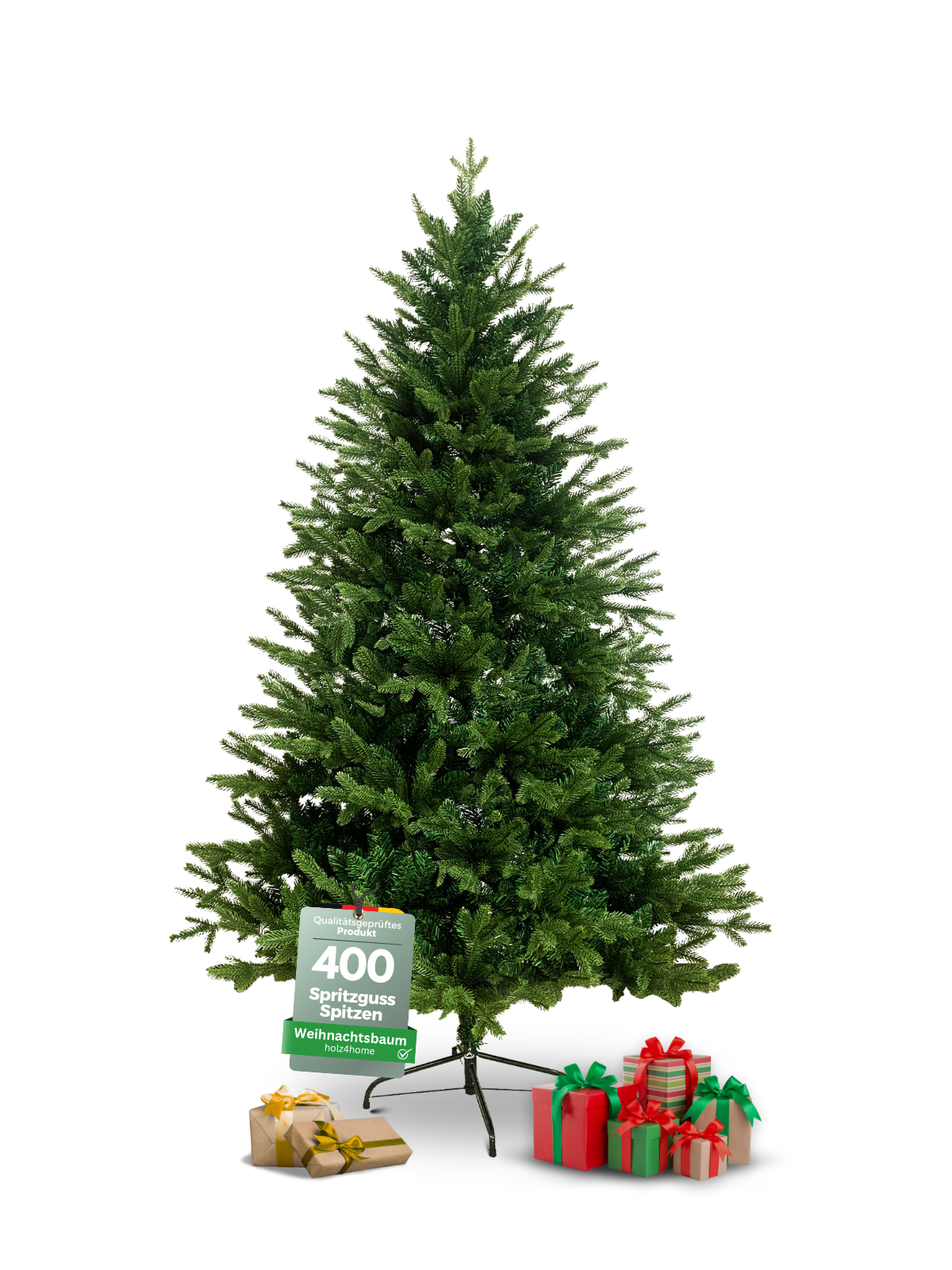 holz4home® Künstlicher Weihnachtsbaum 160 cm inkl. Lichterkette   160 cm | 04260750013767