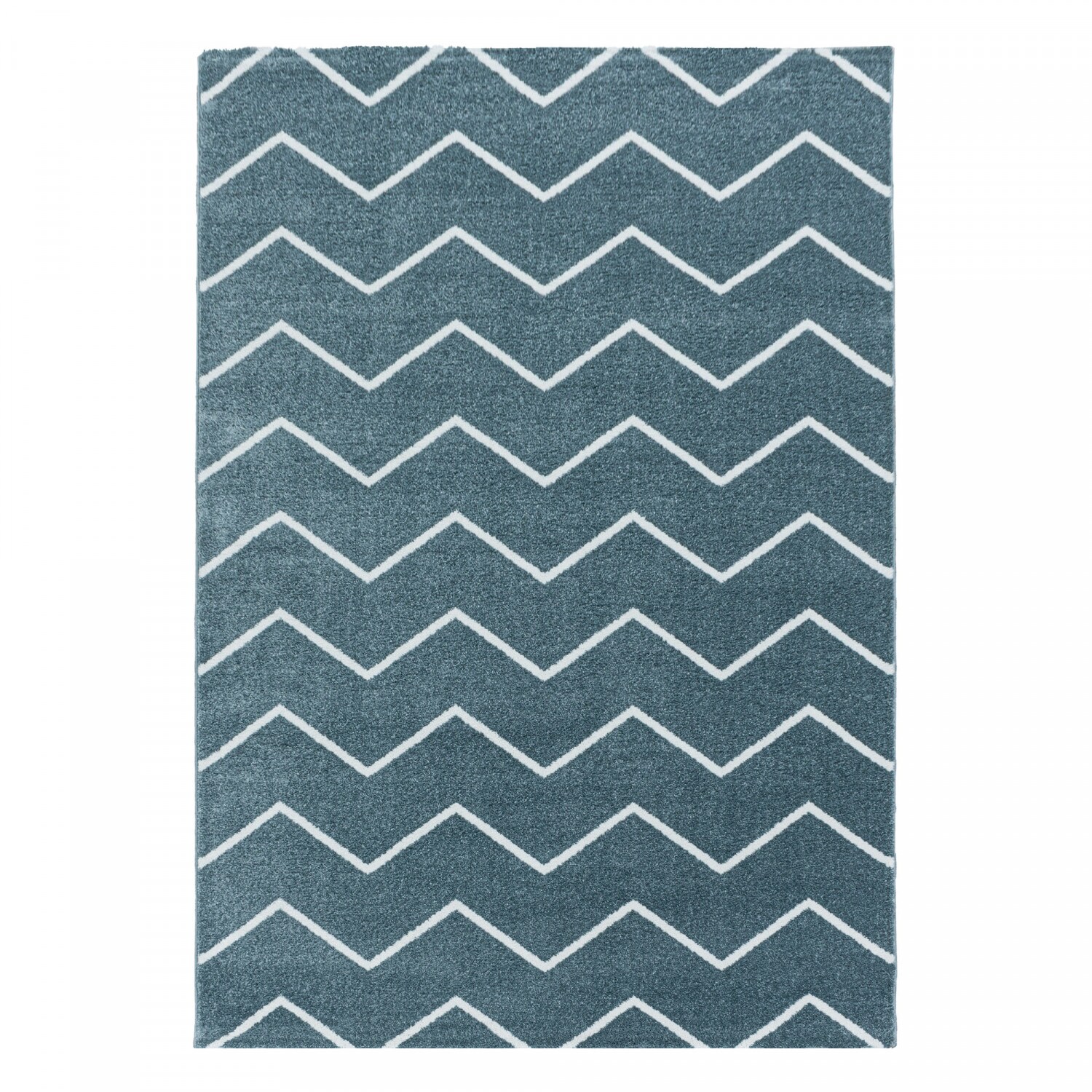 Stilvoller Designer Teppich: Modernes Kurzflor-Zick-Zack Design, Wohnzimmer | 04053659027733