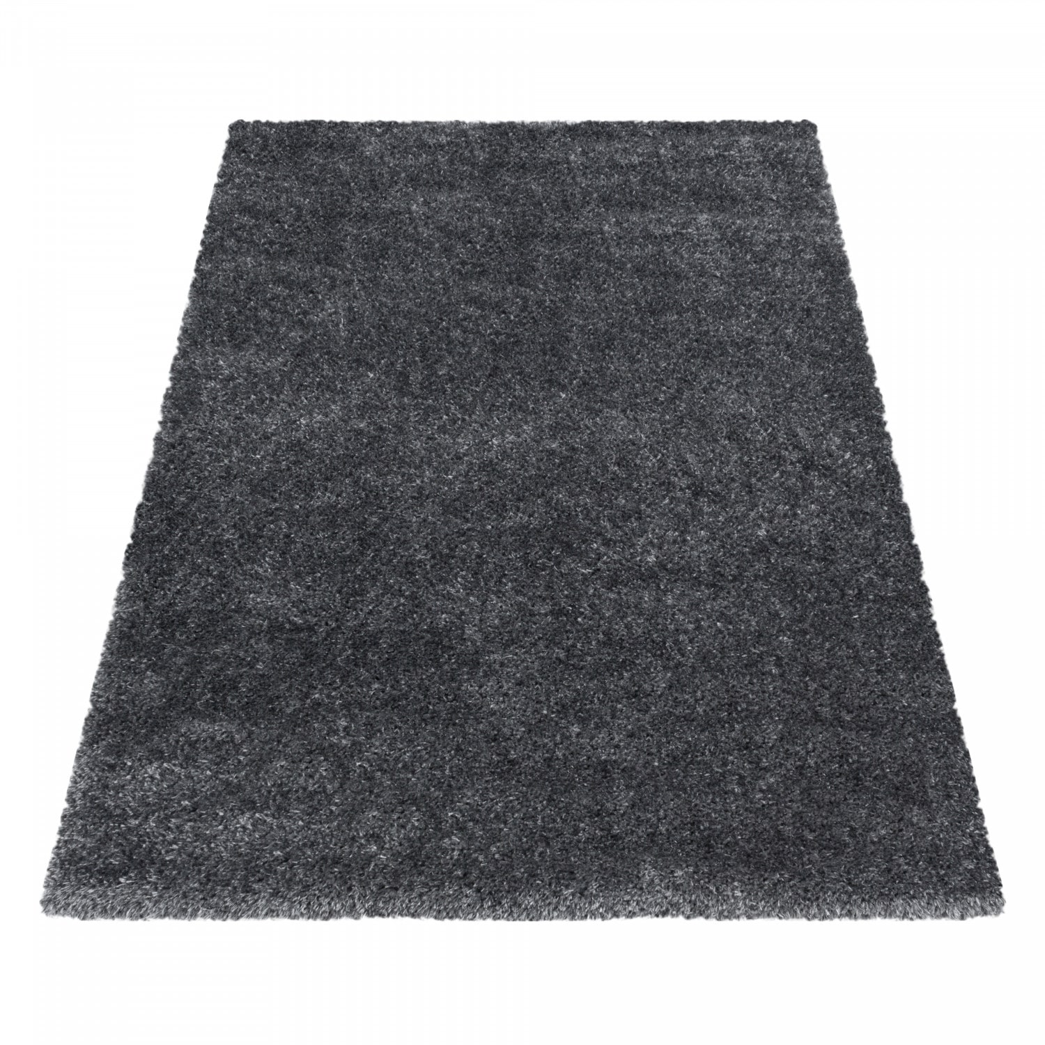 Einfarbig Hochflor Teppich, Flauschiger Langflor Shaggy Teppich, Rechteckig - Bild 1