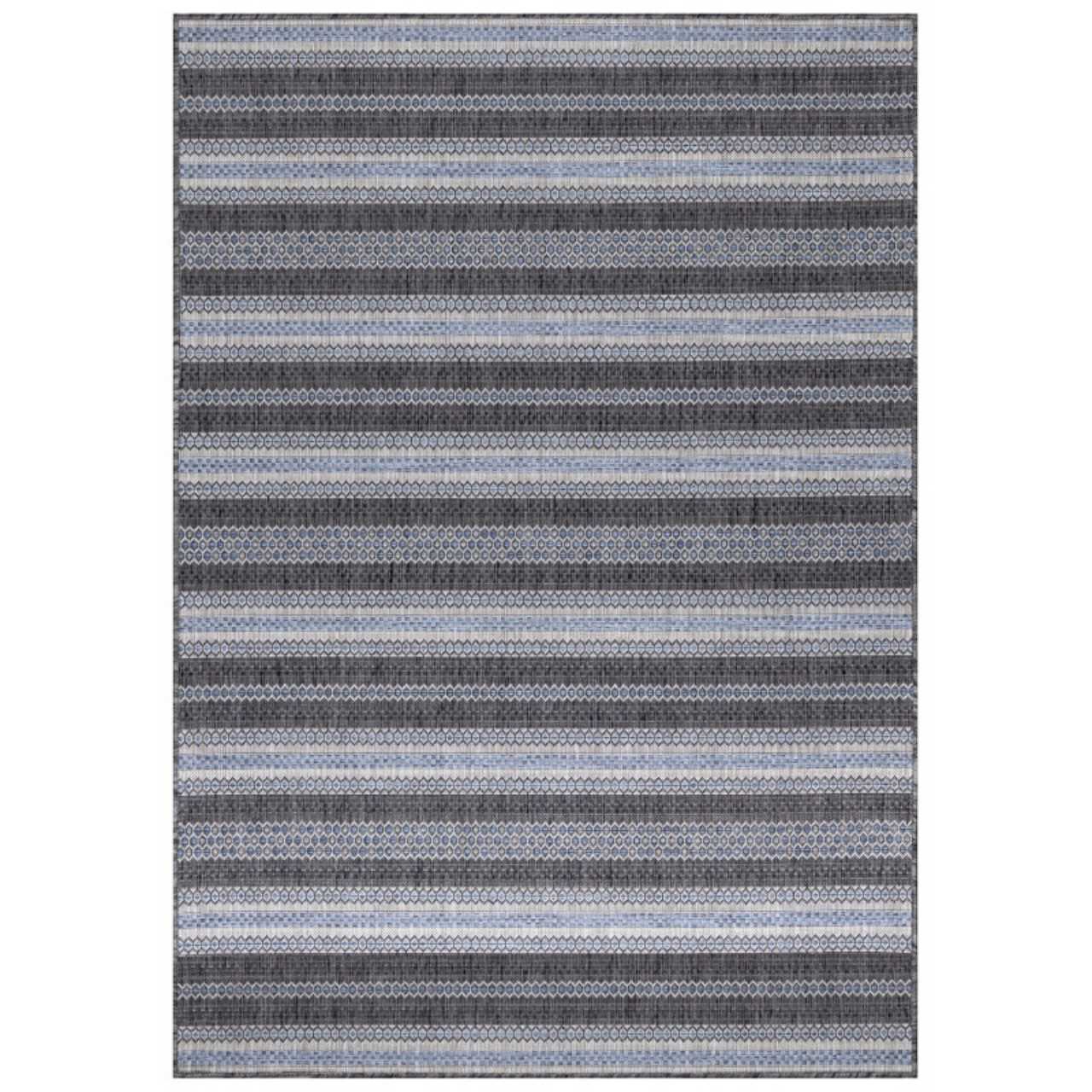 In Outdoor Teppich Beige, Vintage Design, Flachgewebe, Wetterfest - Bild 1