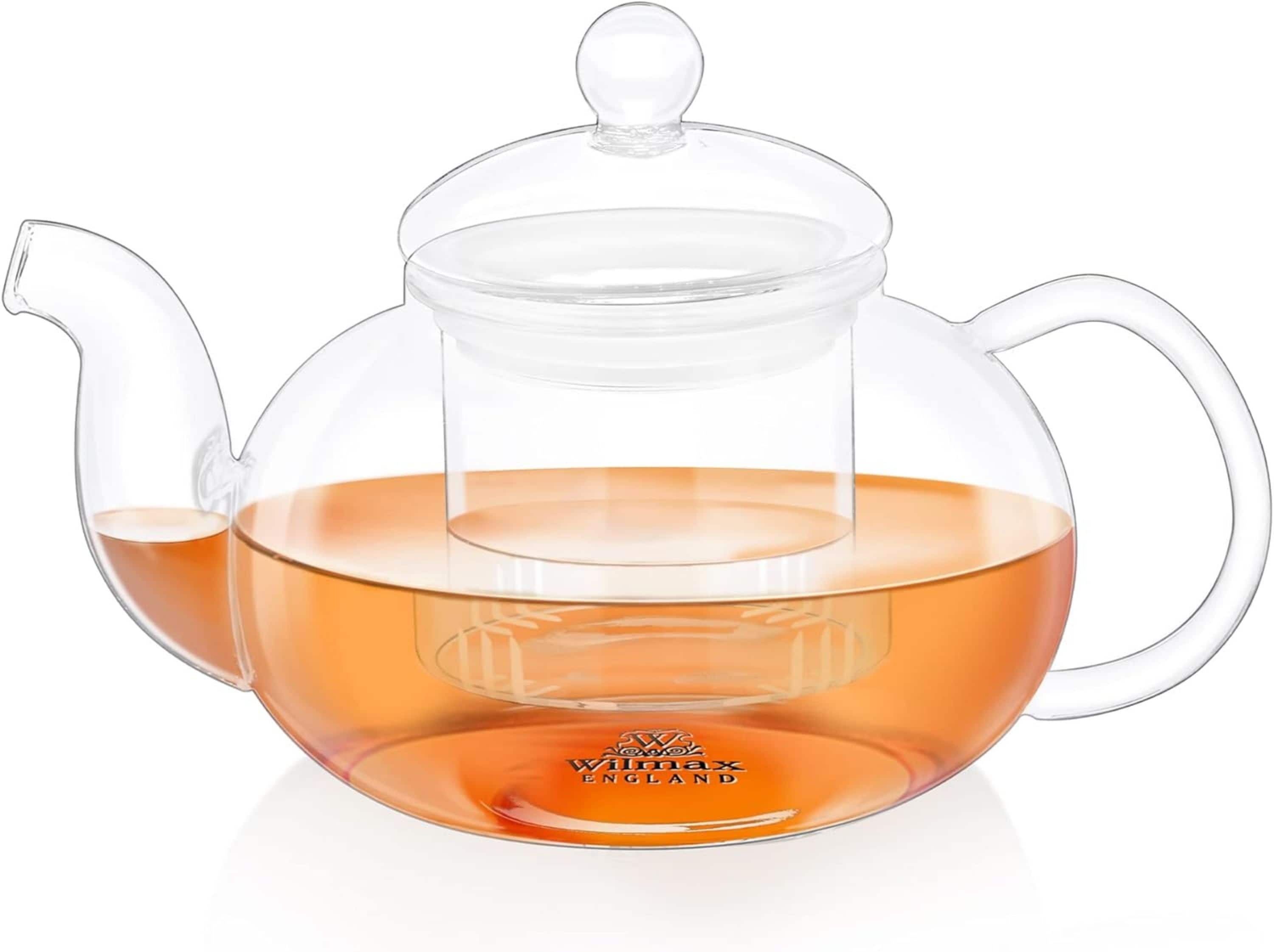 Teekanne Glas mit Siebeinsatz | Teapot | Teezubereiter f&uuml;r losen Tee, 770 ml - Bild 1