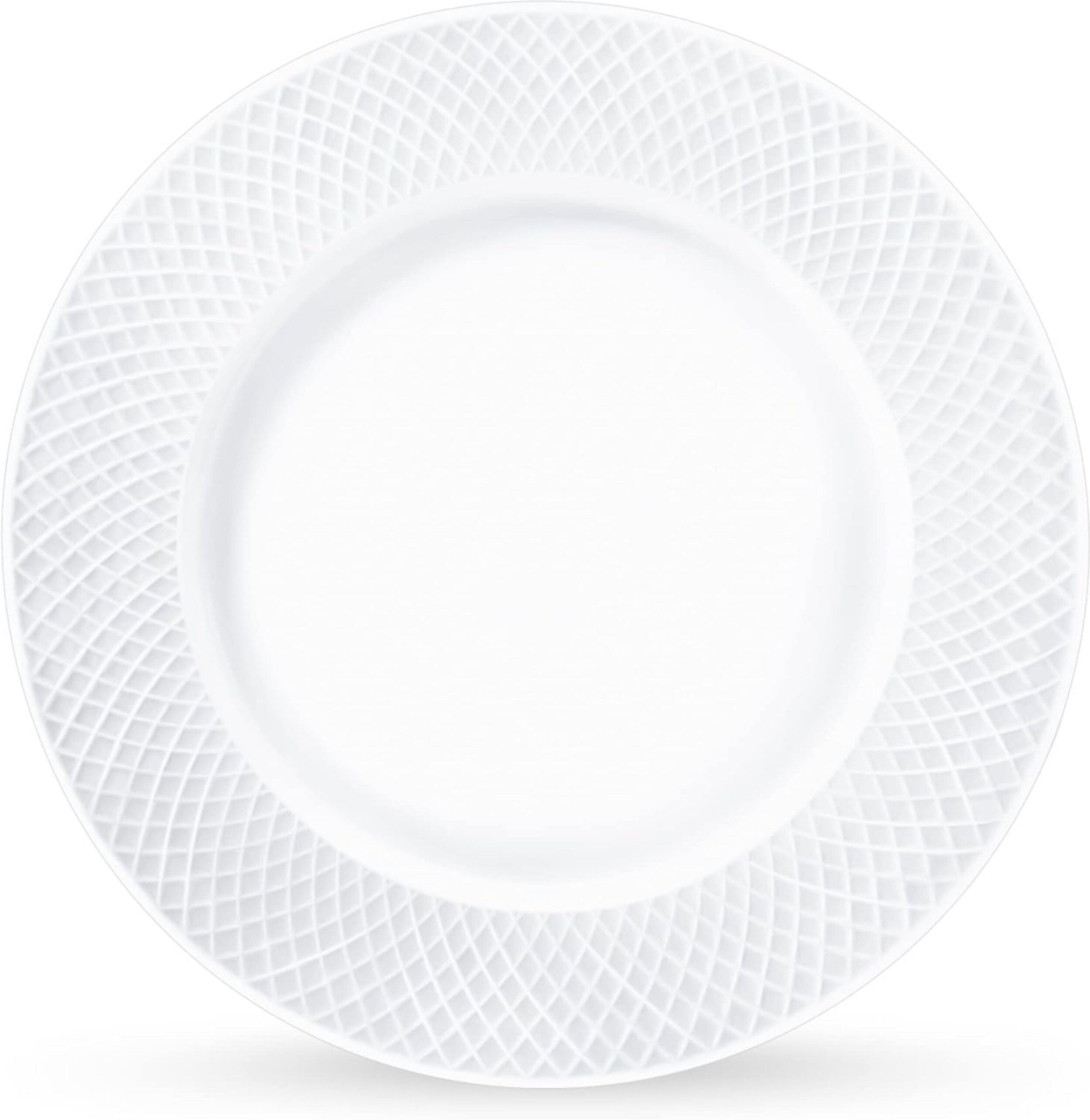 Teller - 6 St&uuml;ck | &Oslash; 25,5cm | Wei&szlig;er Essteller aus Porzellan | Speiseteller - Bild 1